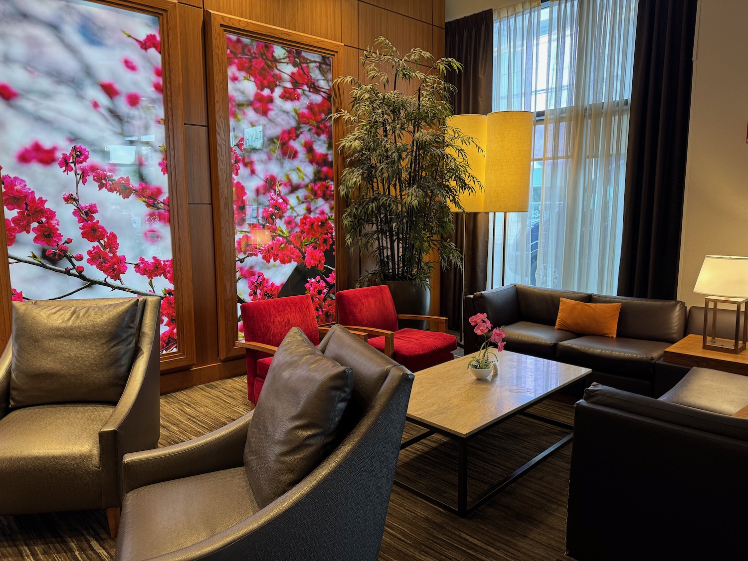 a room with couches and a table