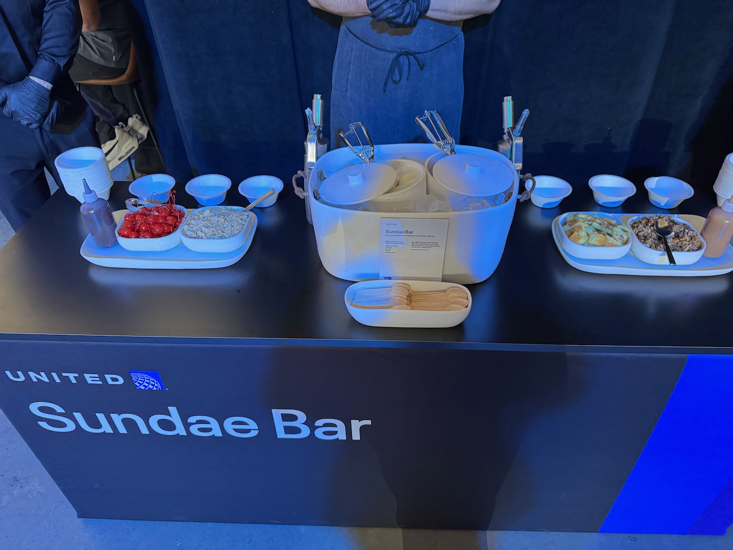 a table with food on it