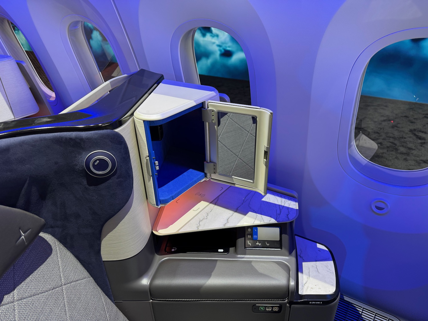 an open door on an airplane