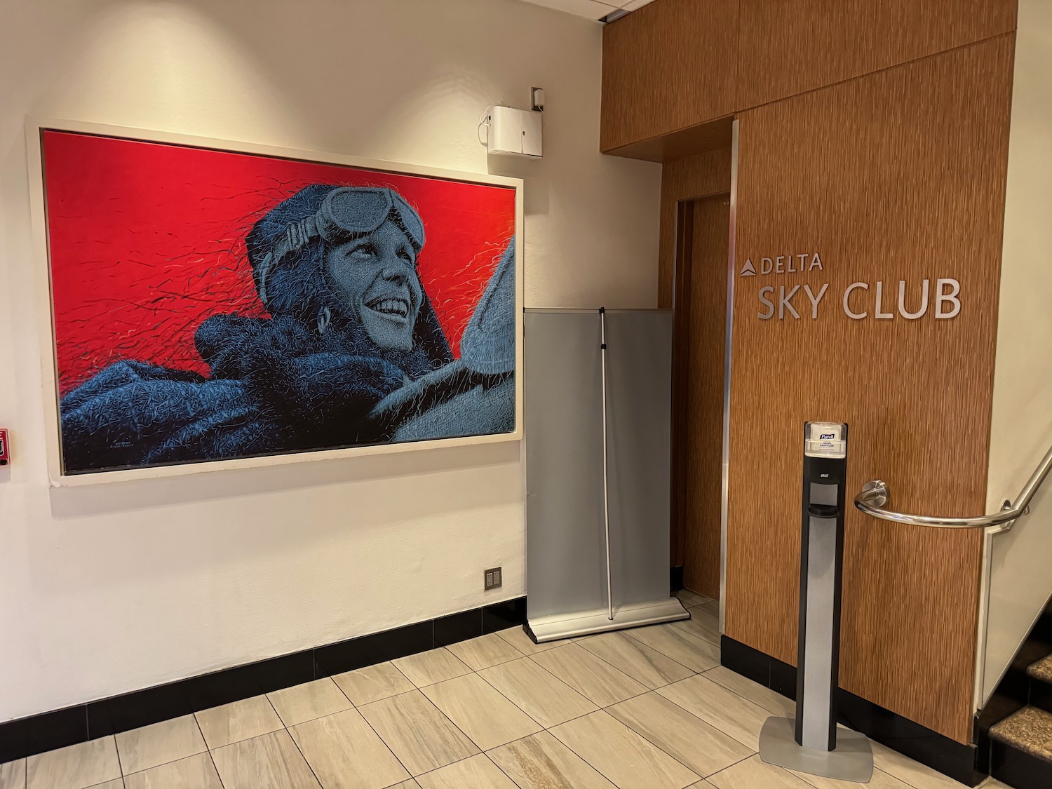 a painting on the wall