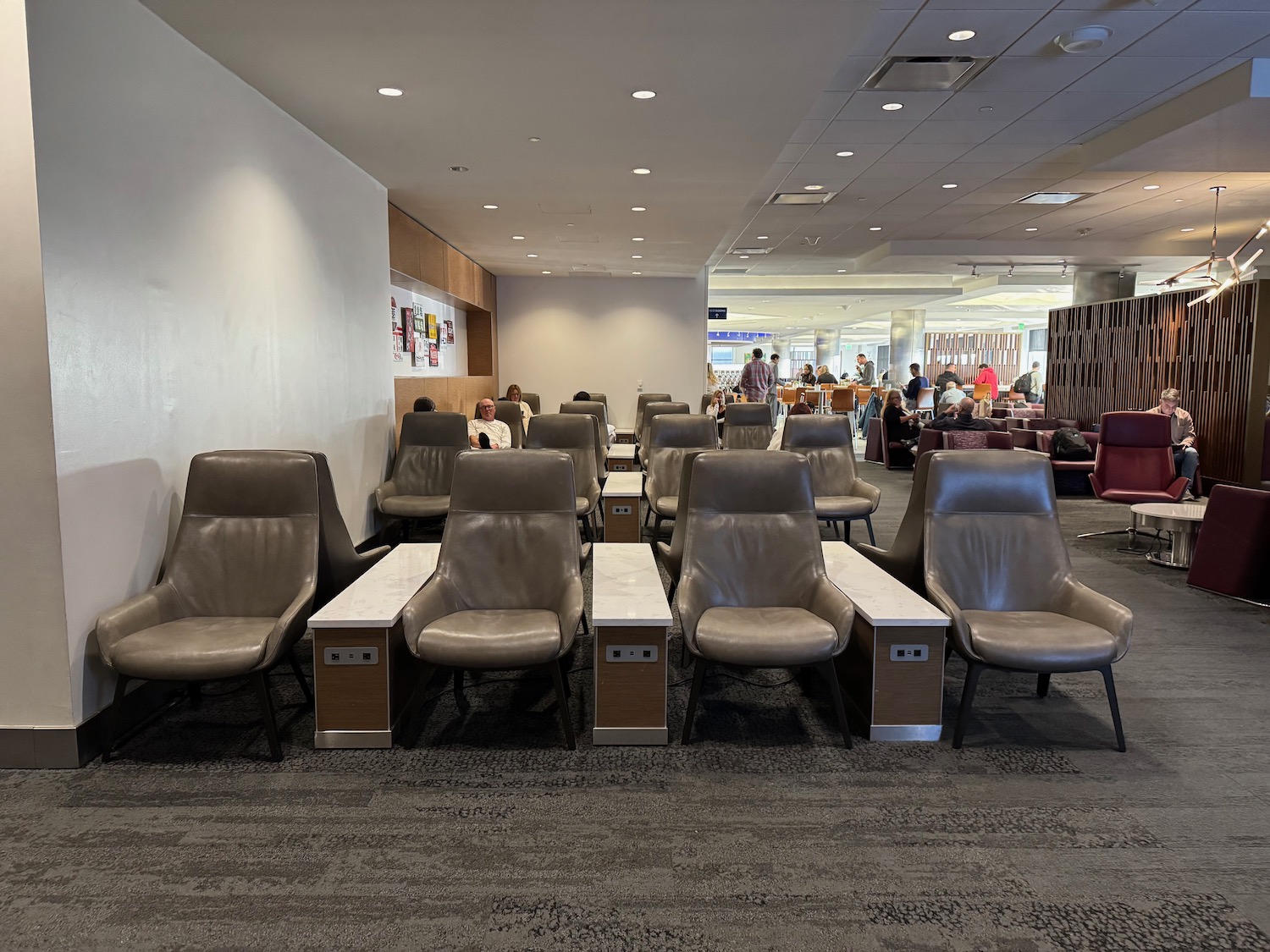 a group of chairs in a room