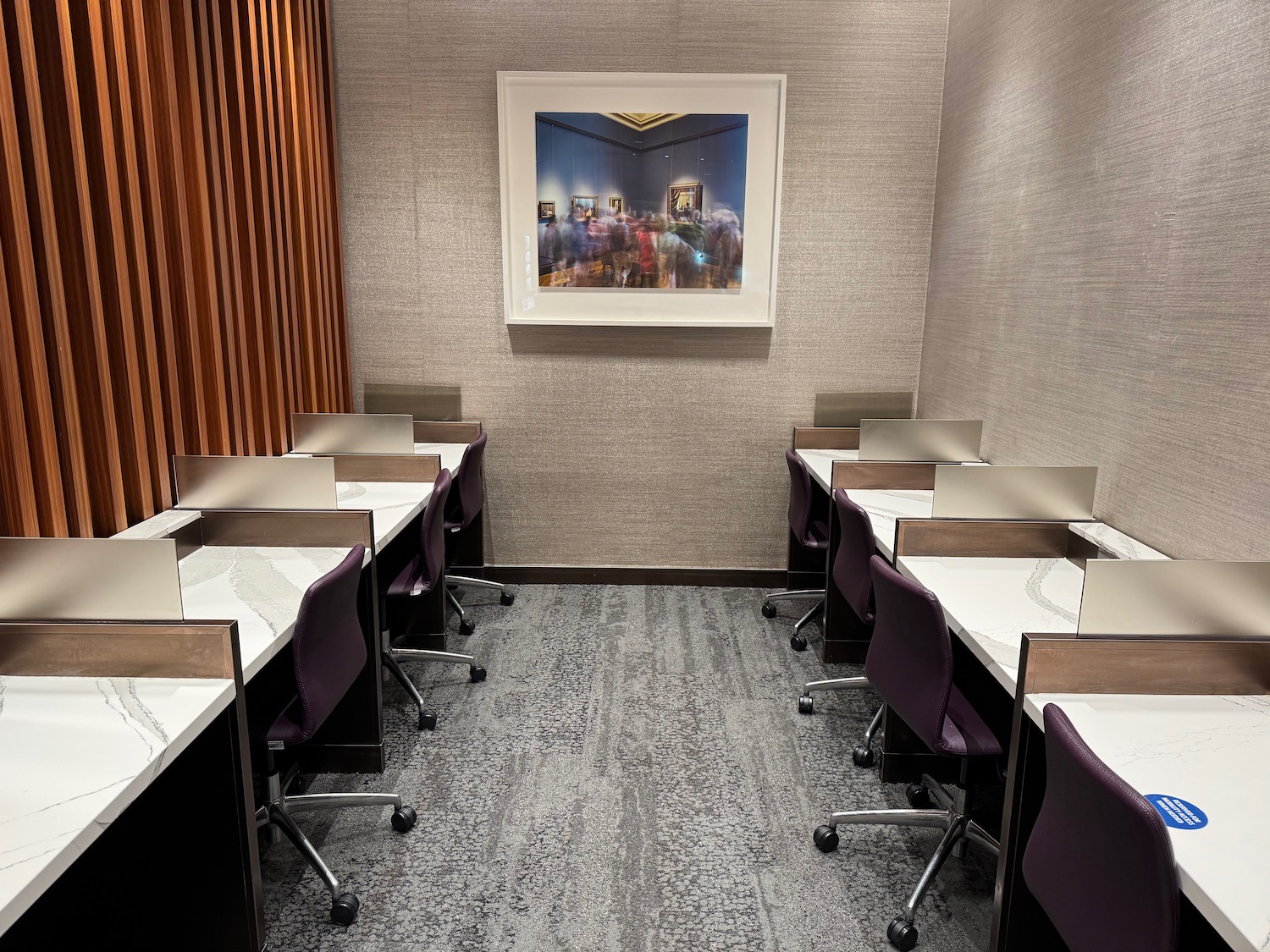 a room with desks and chairs