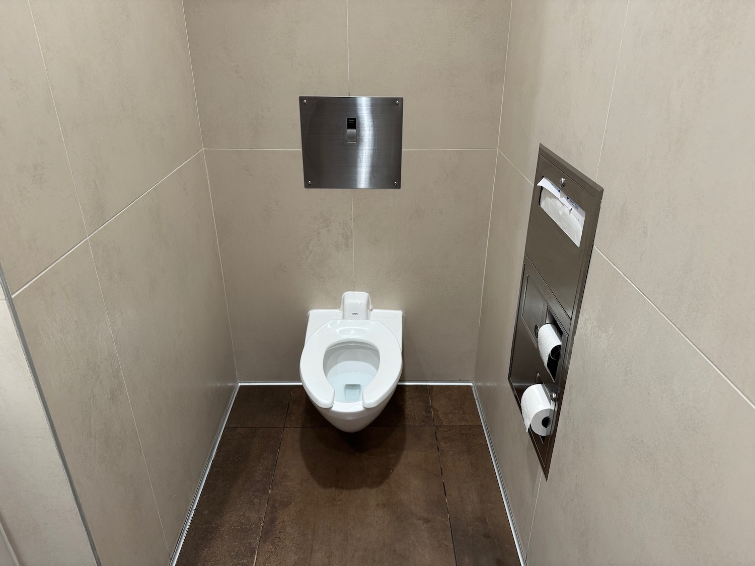a toilet in a bathroom