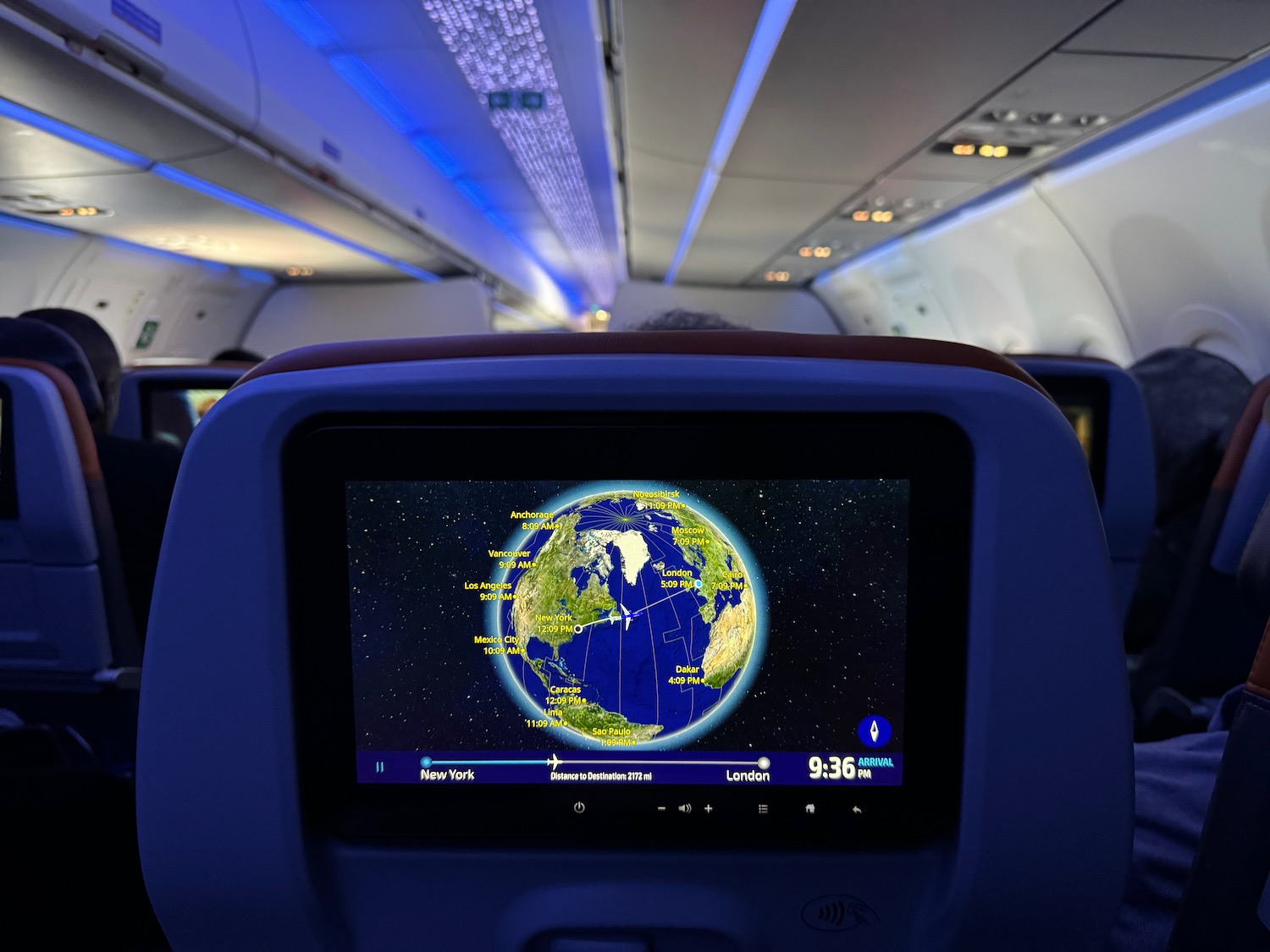 a screen on a plane