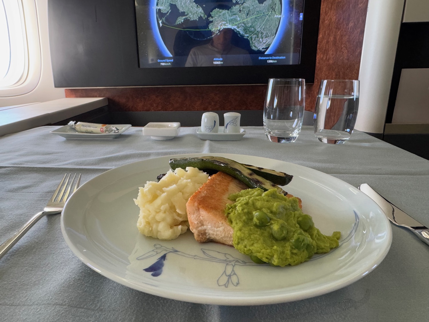 a plate of food on a table