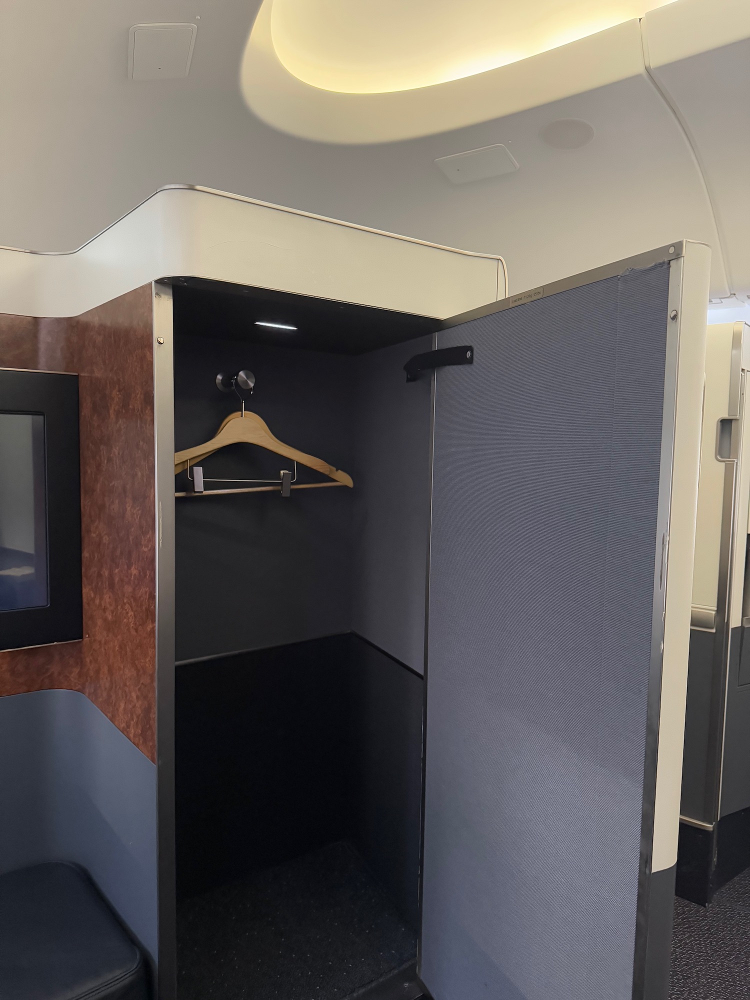 a closet with a swinger on it