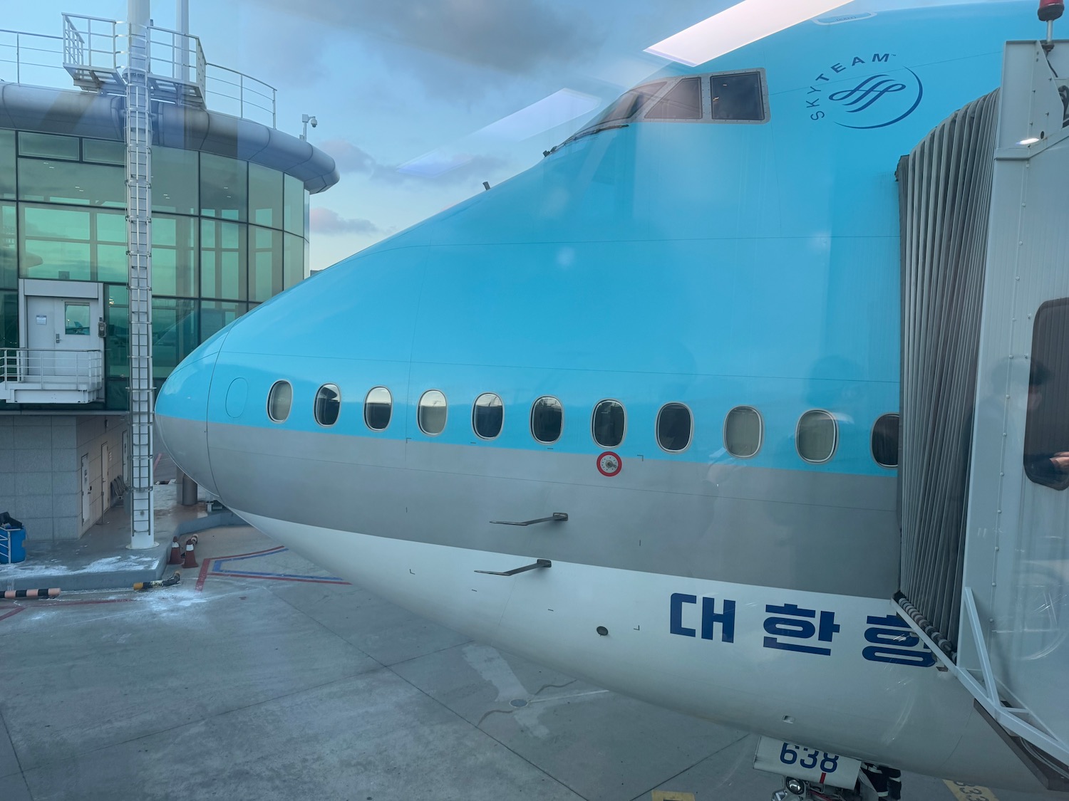 a close up of a plane
