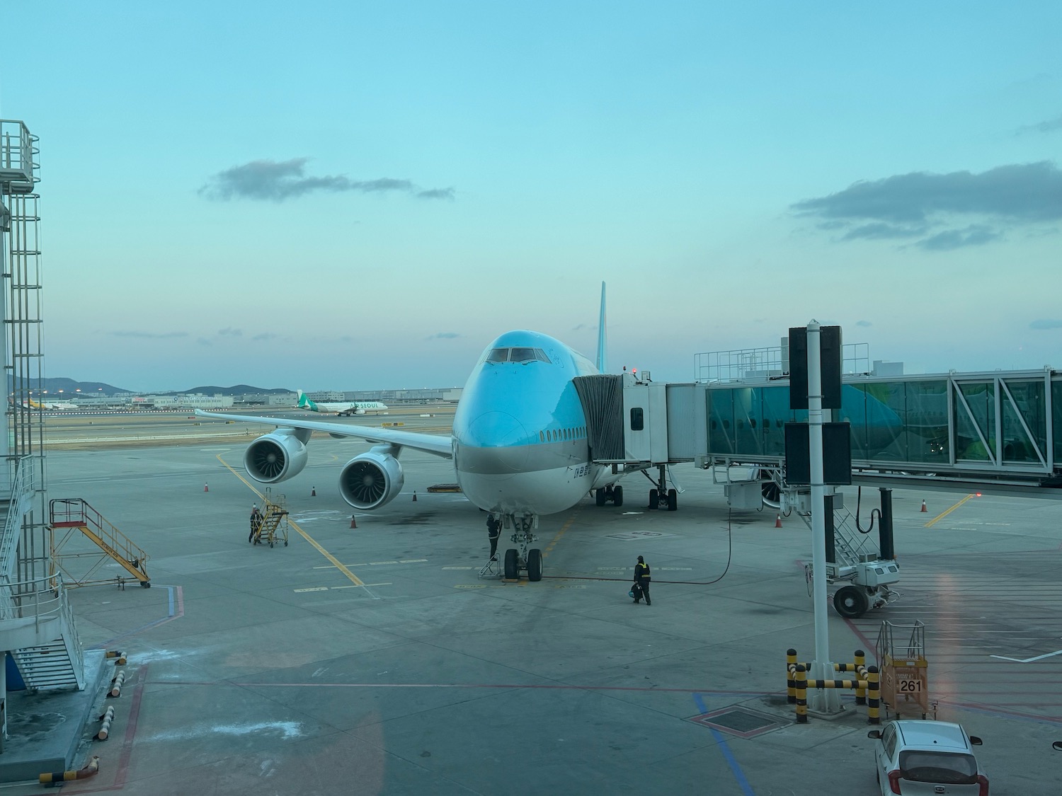 an airplane on the tarmac