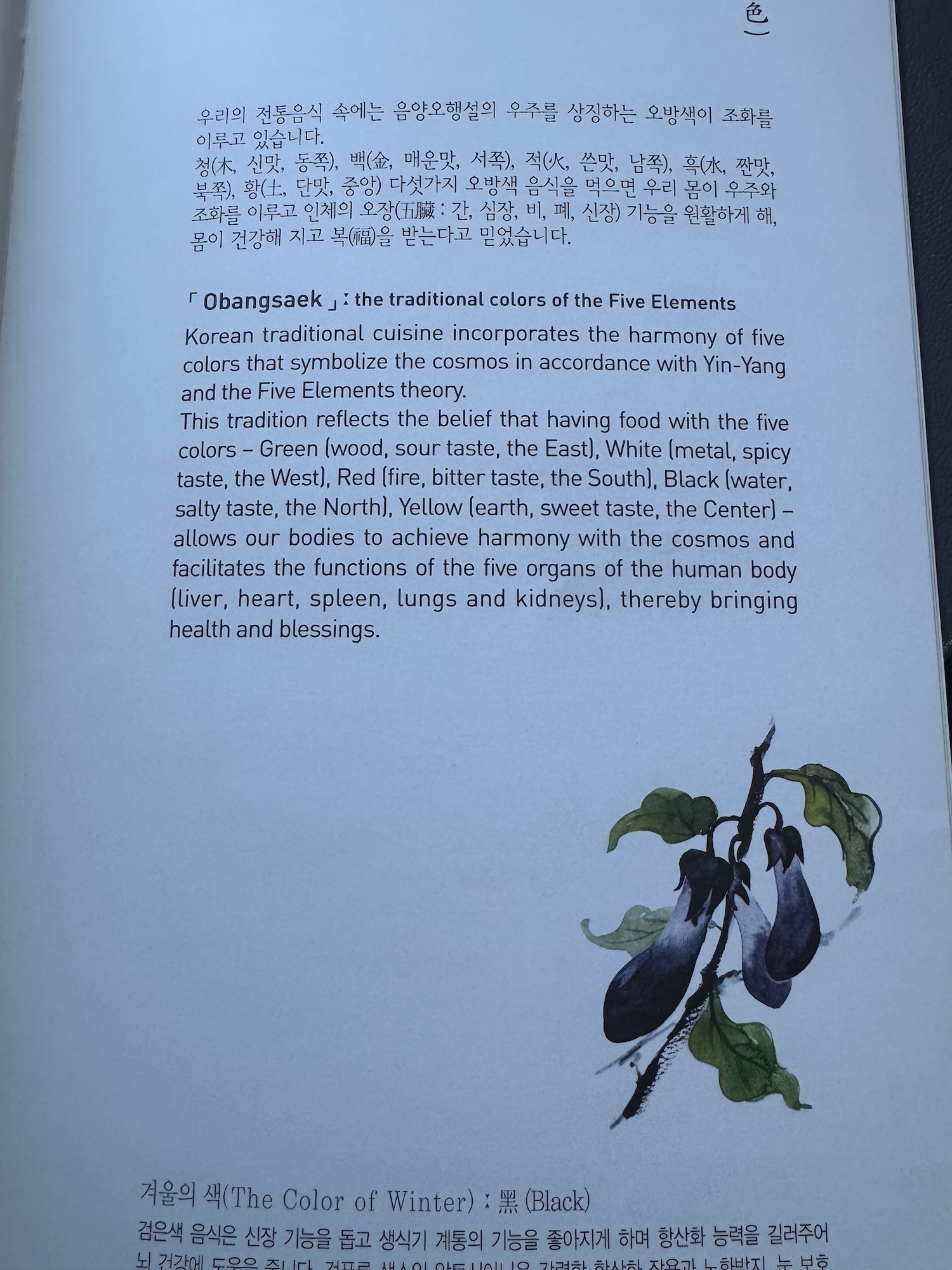 a page of a book with text and a plant