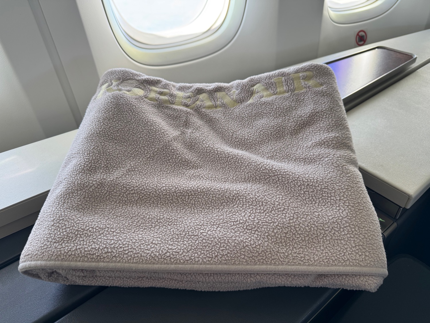 a blanket on a table