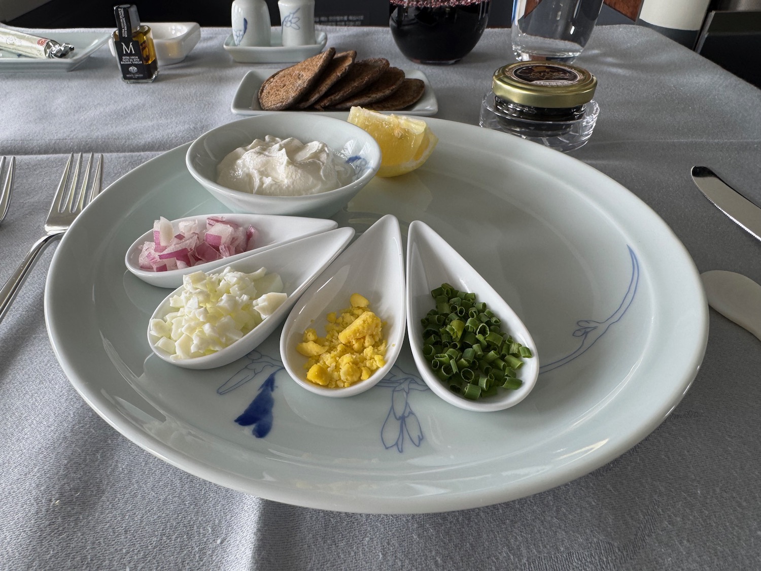 a plate with different types of food on it