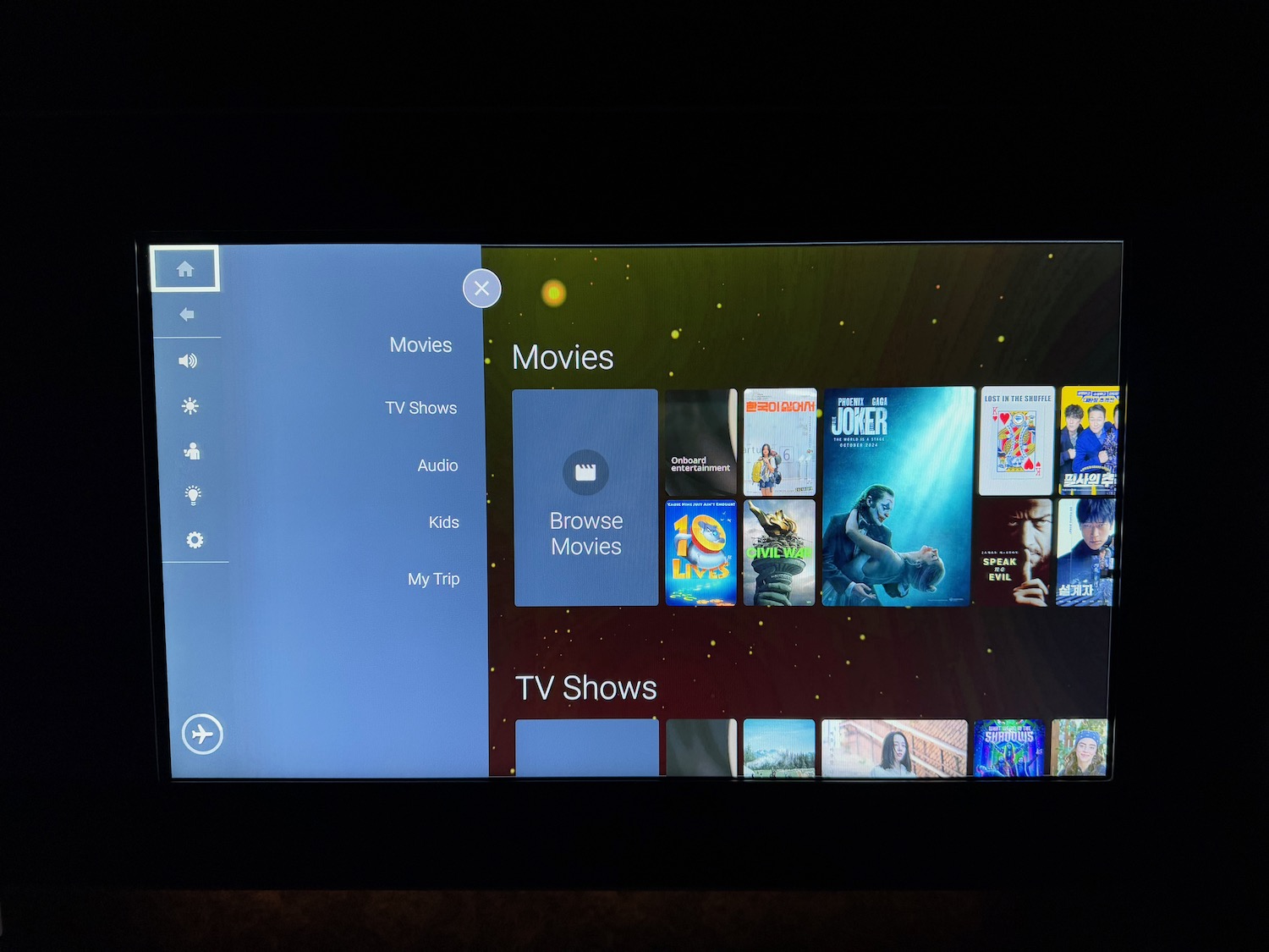 a screen shot of a television