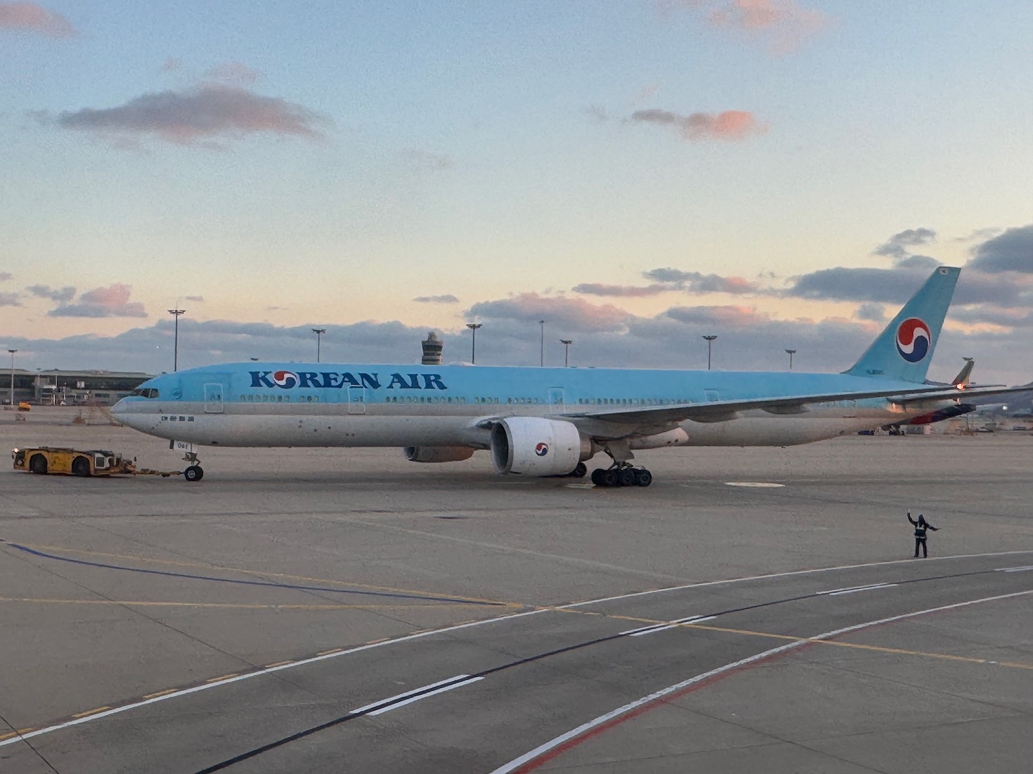 a plane on the tarmac