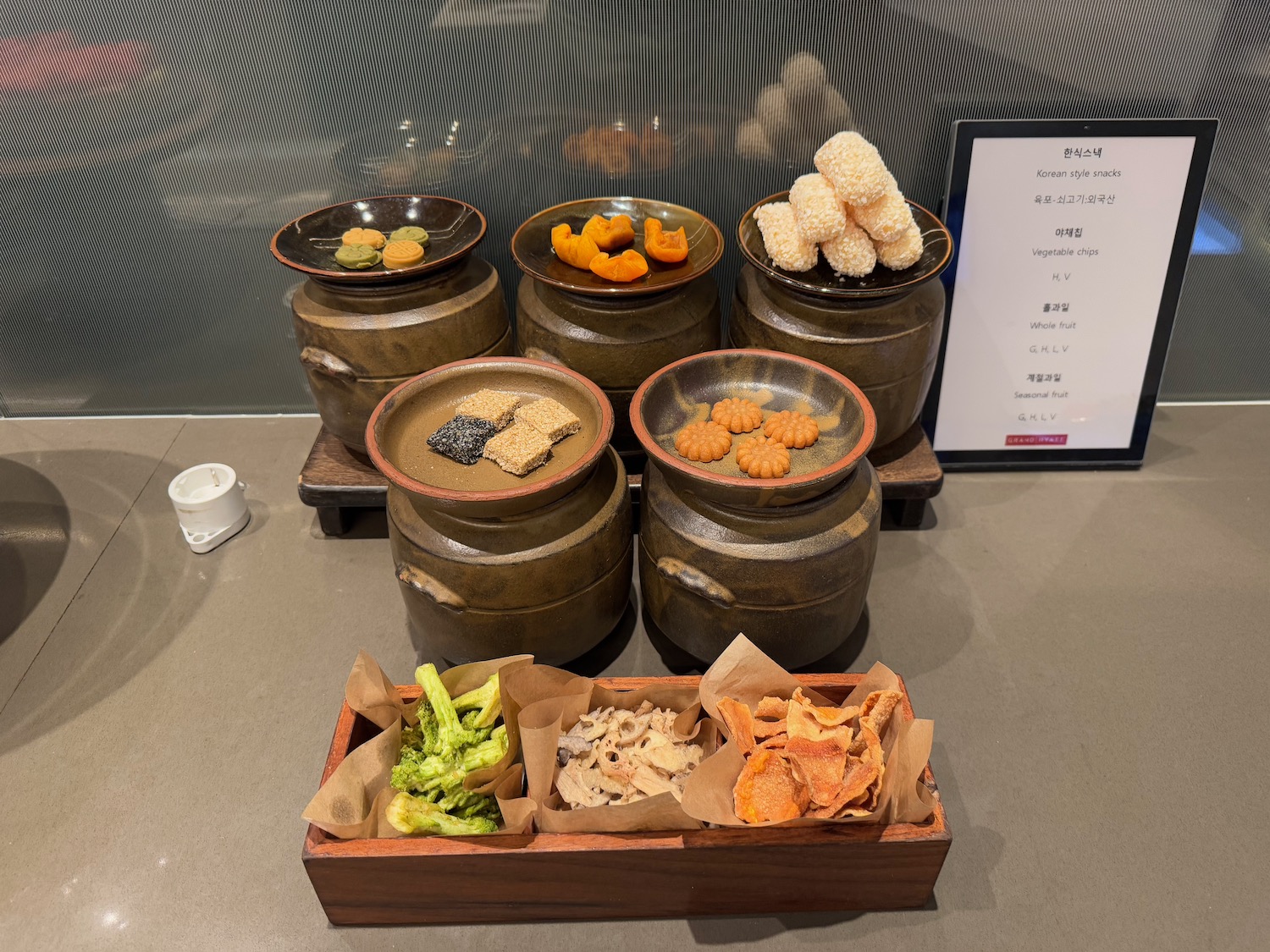a group of bowls of food