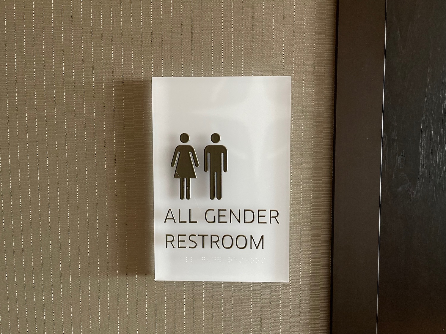a sign on a wall