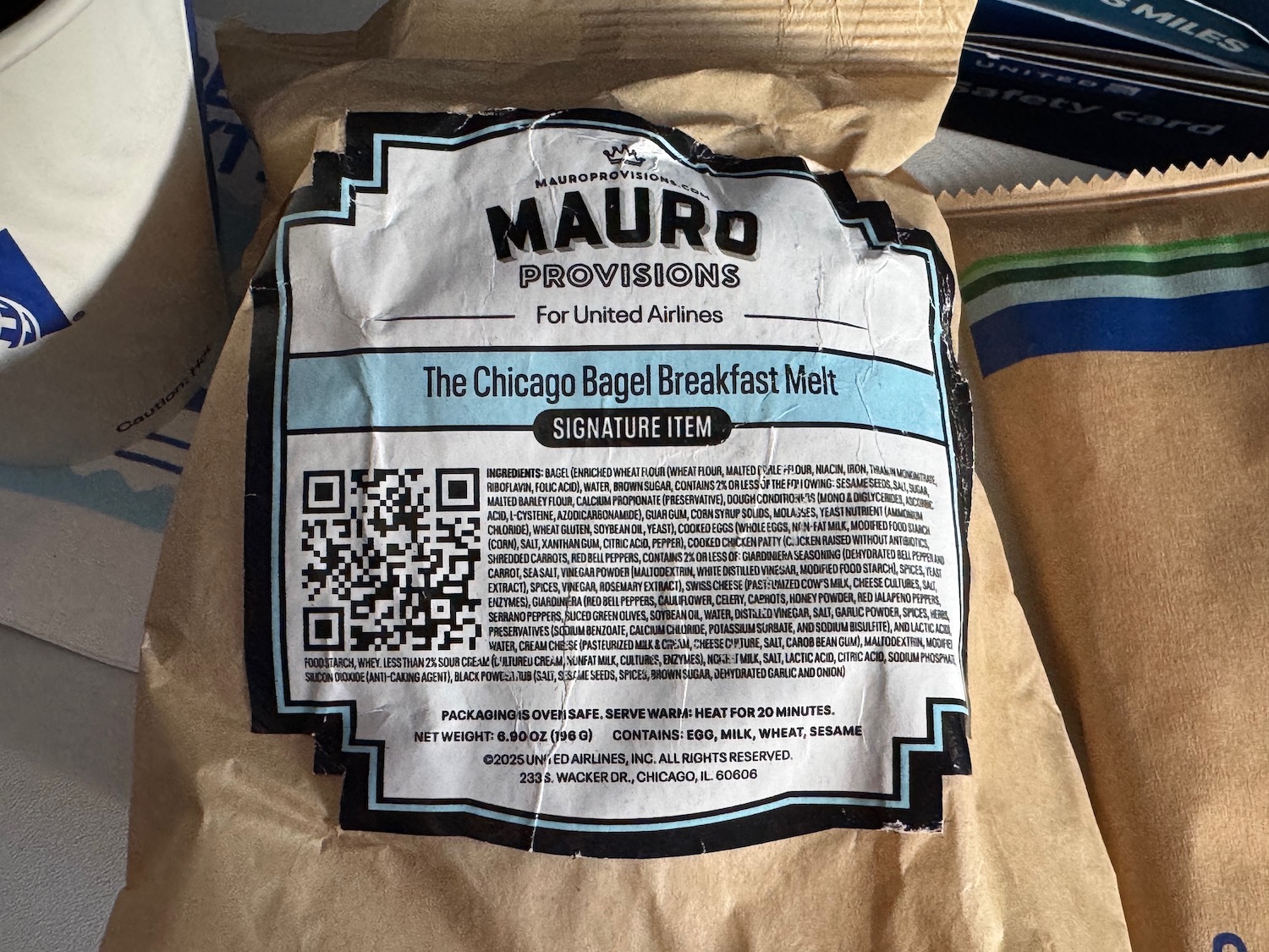 a bag of breakfast meal