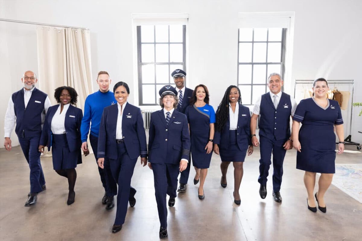 a group of people in uniform walking