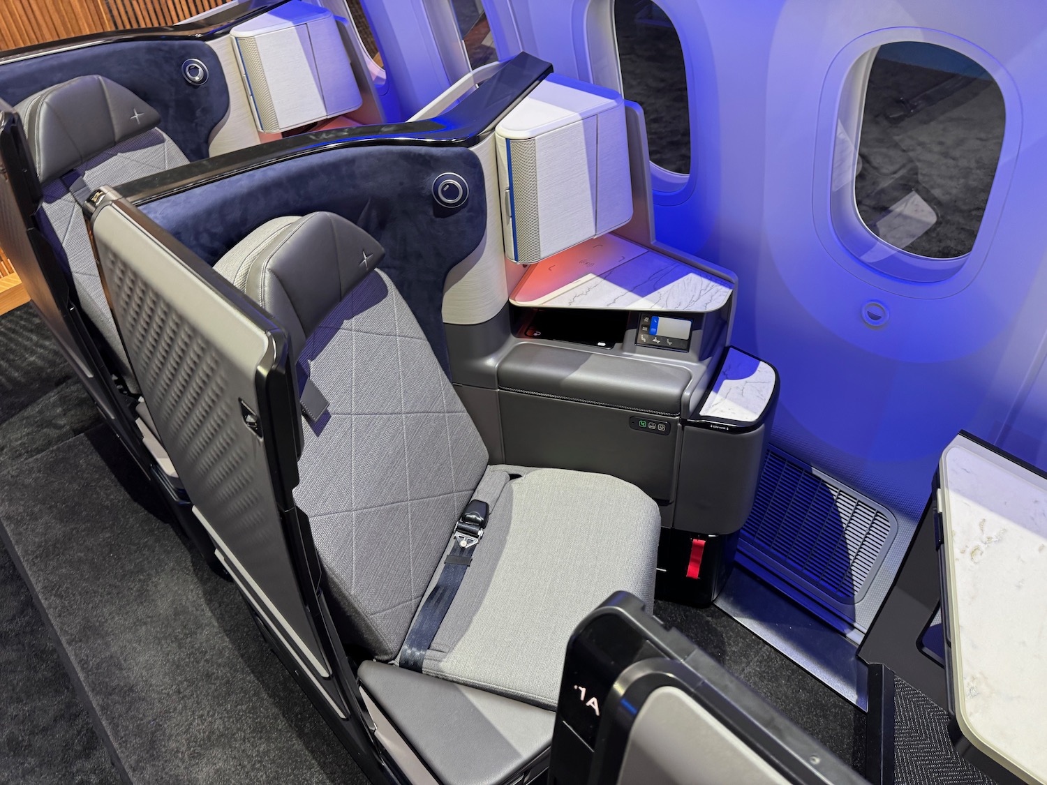 a seat in a plane