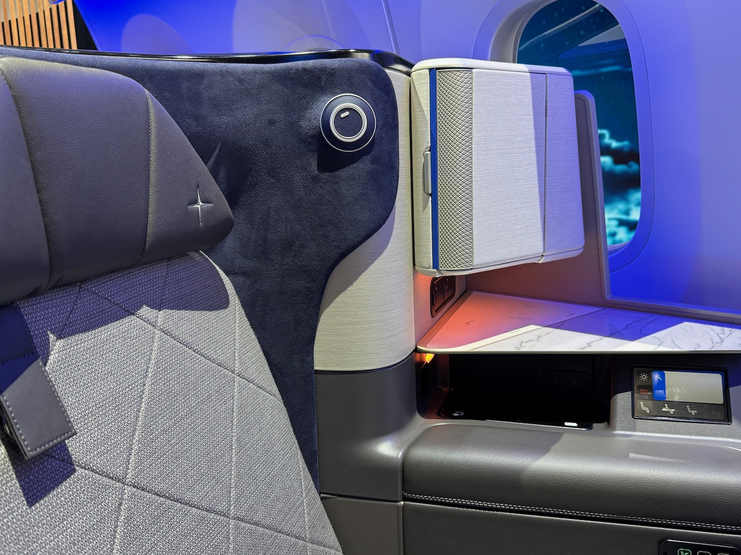 a seat in a plane