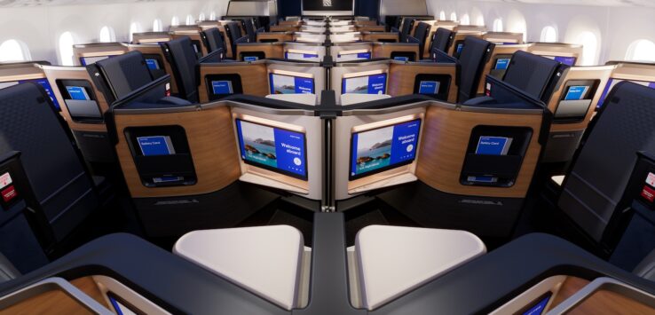 a row of seats in an airplane