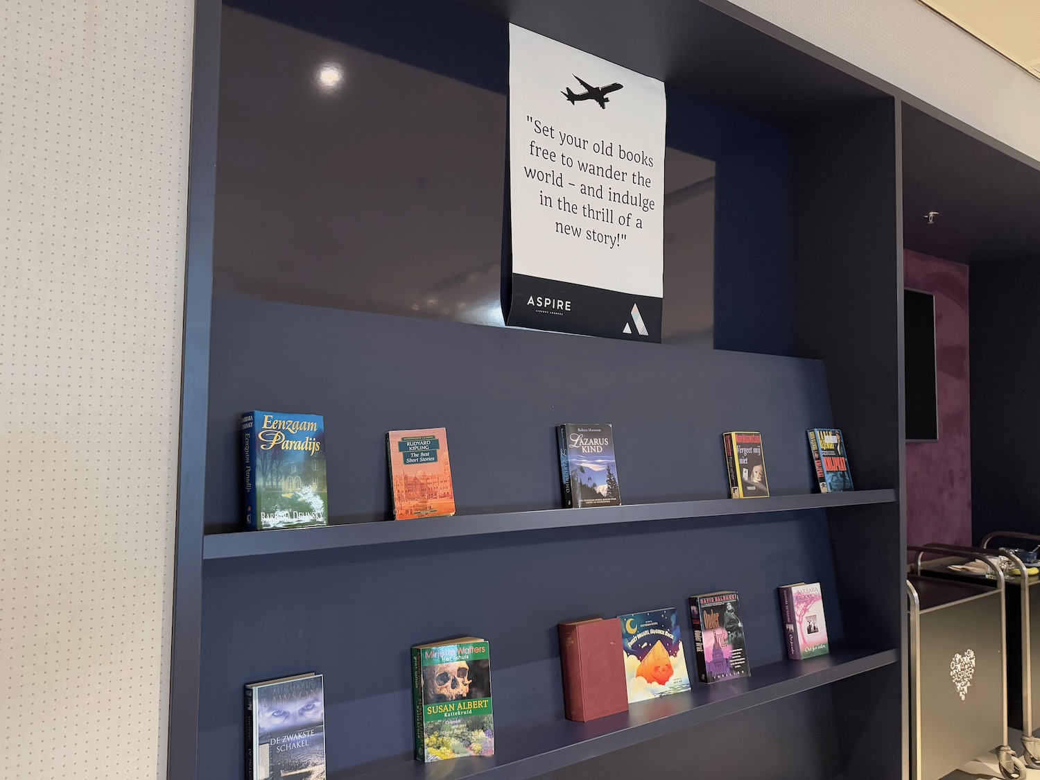 a shelf with books on it