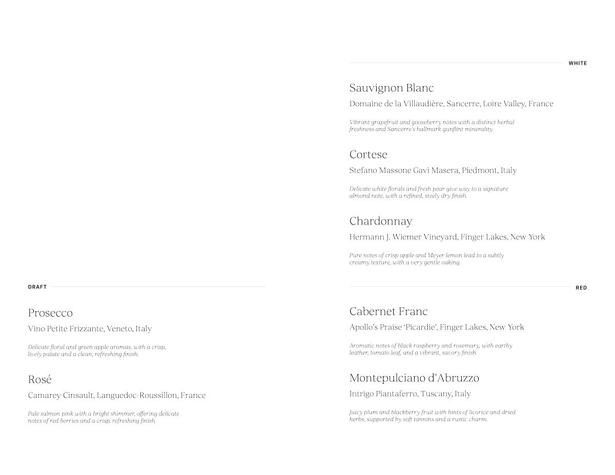 a screenshot of a menu