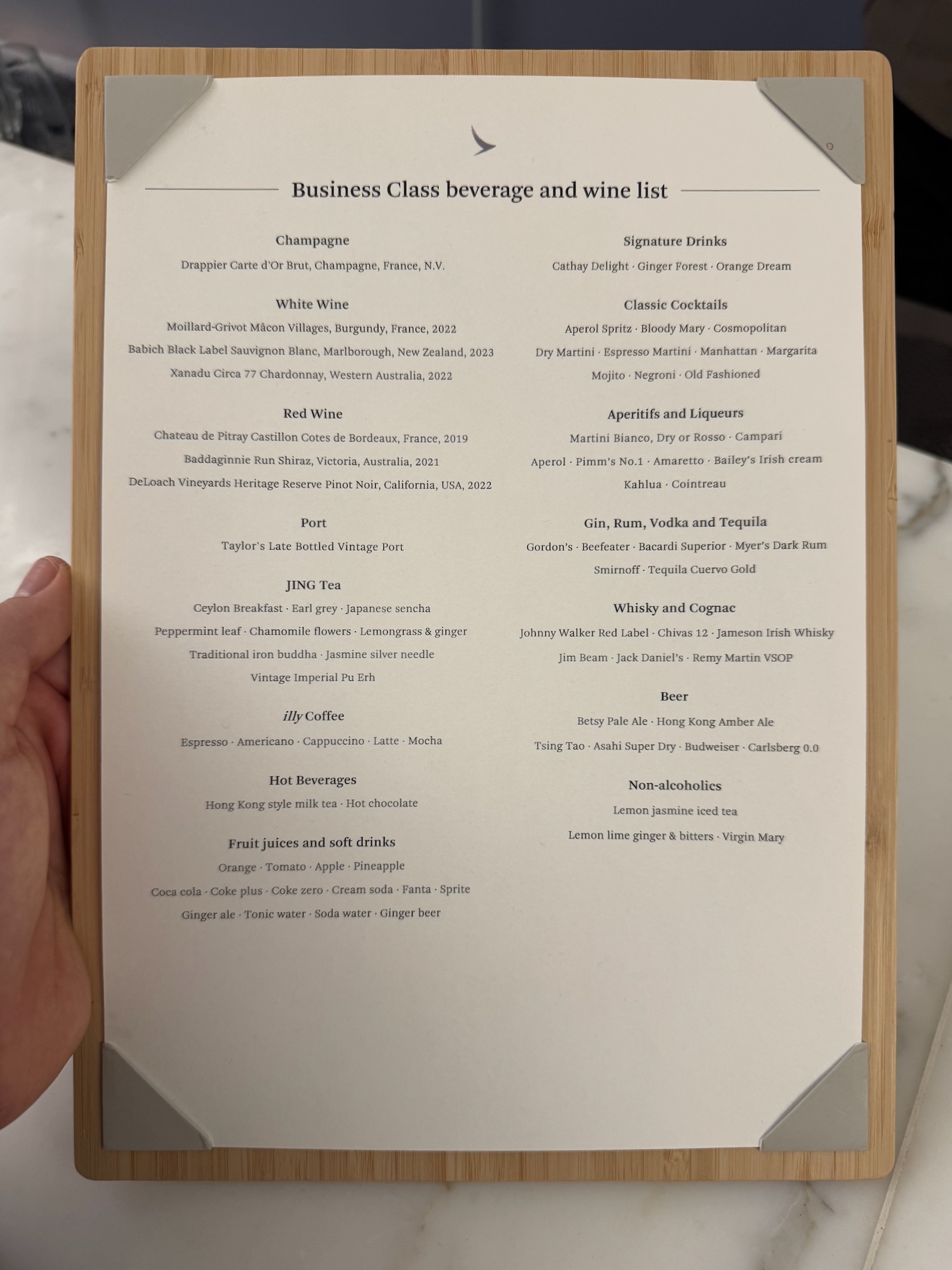 a hand holding a menu