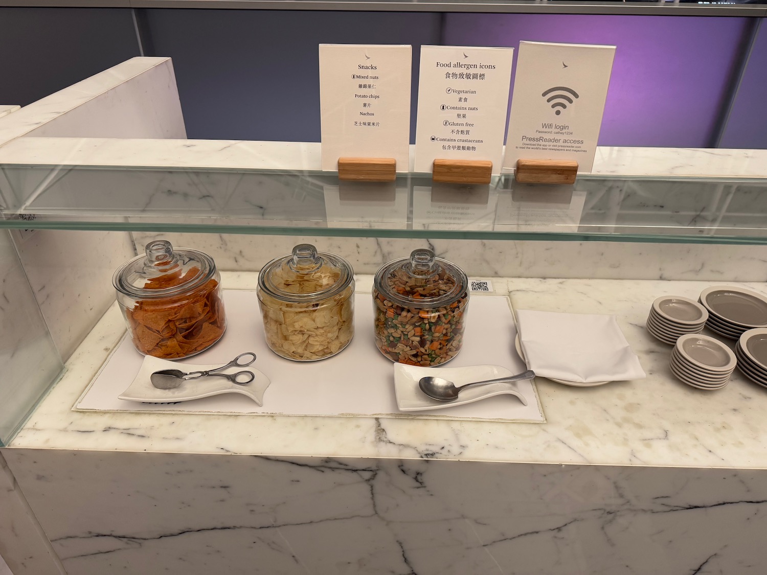 a glass jars with food on a counter