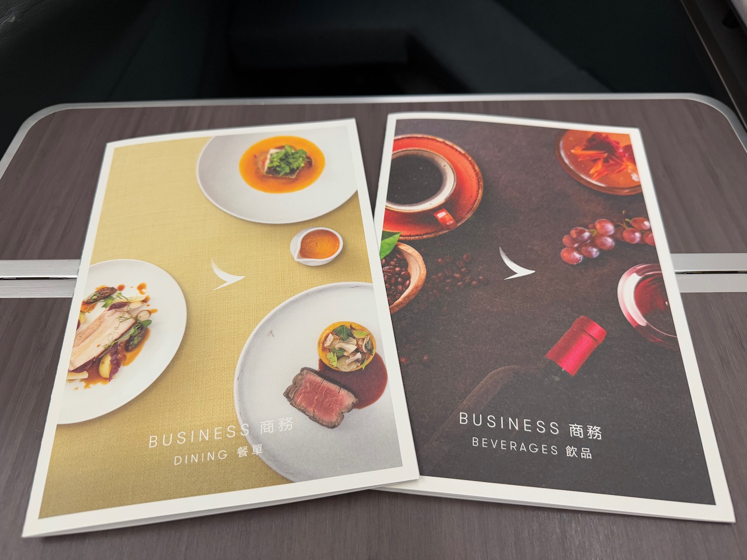 a couple of brochures on a table