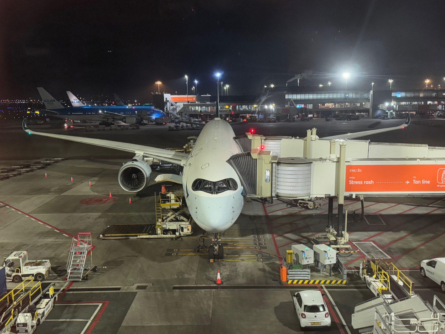 an airplane at an airport