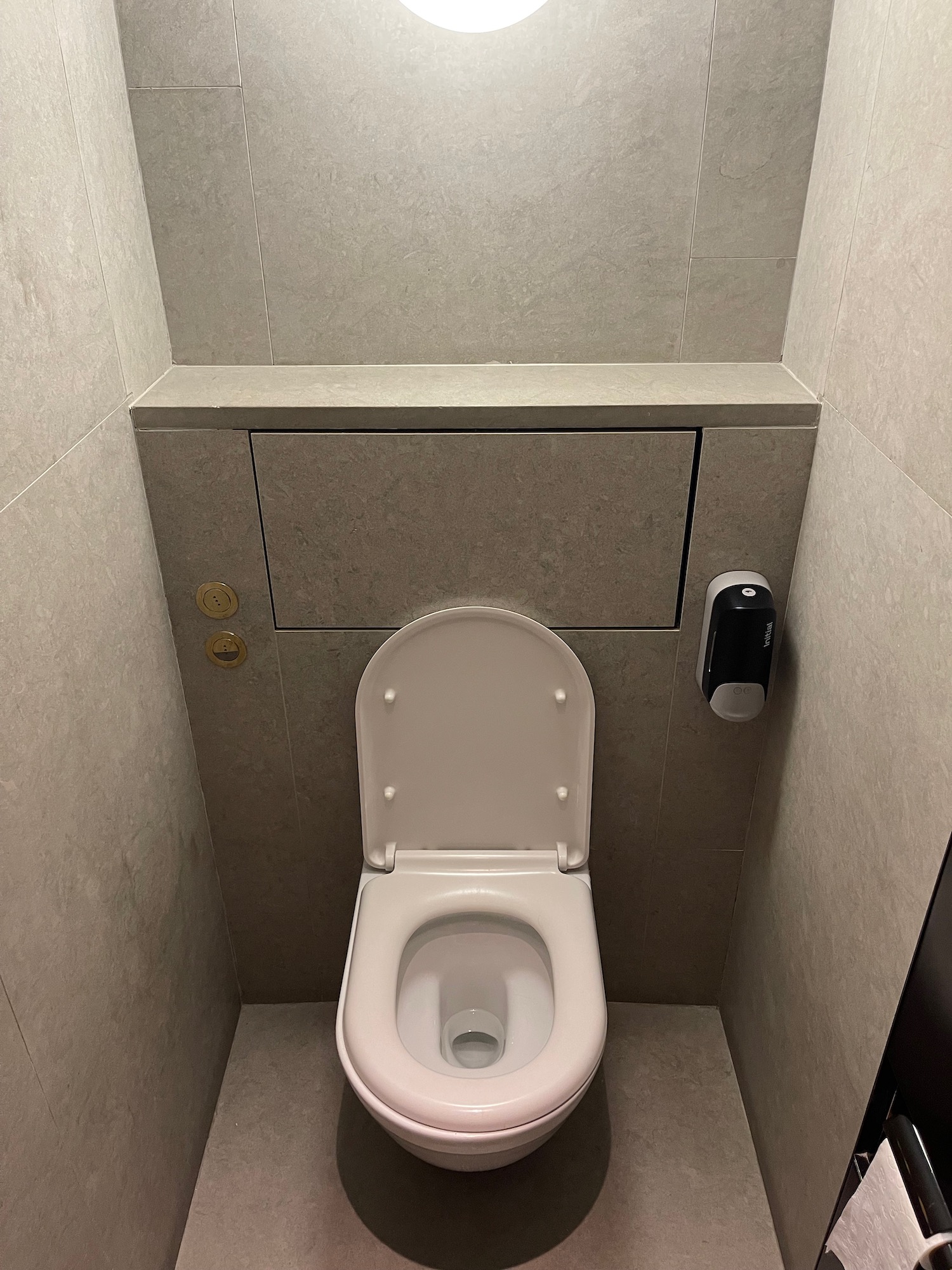 a toilet in a bathroom