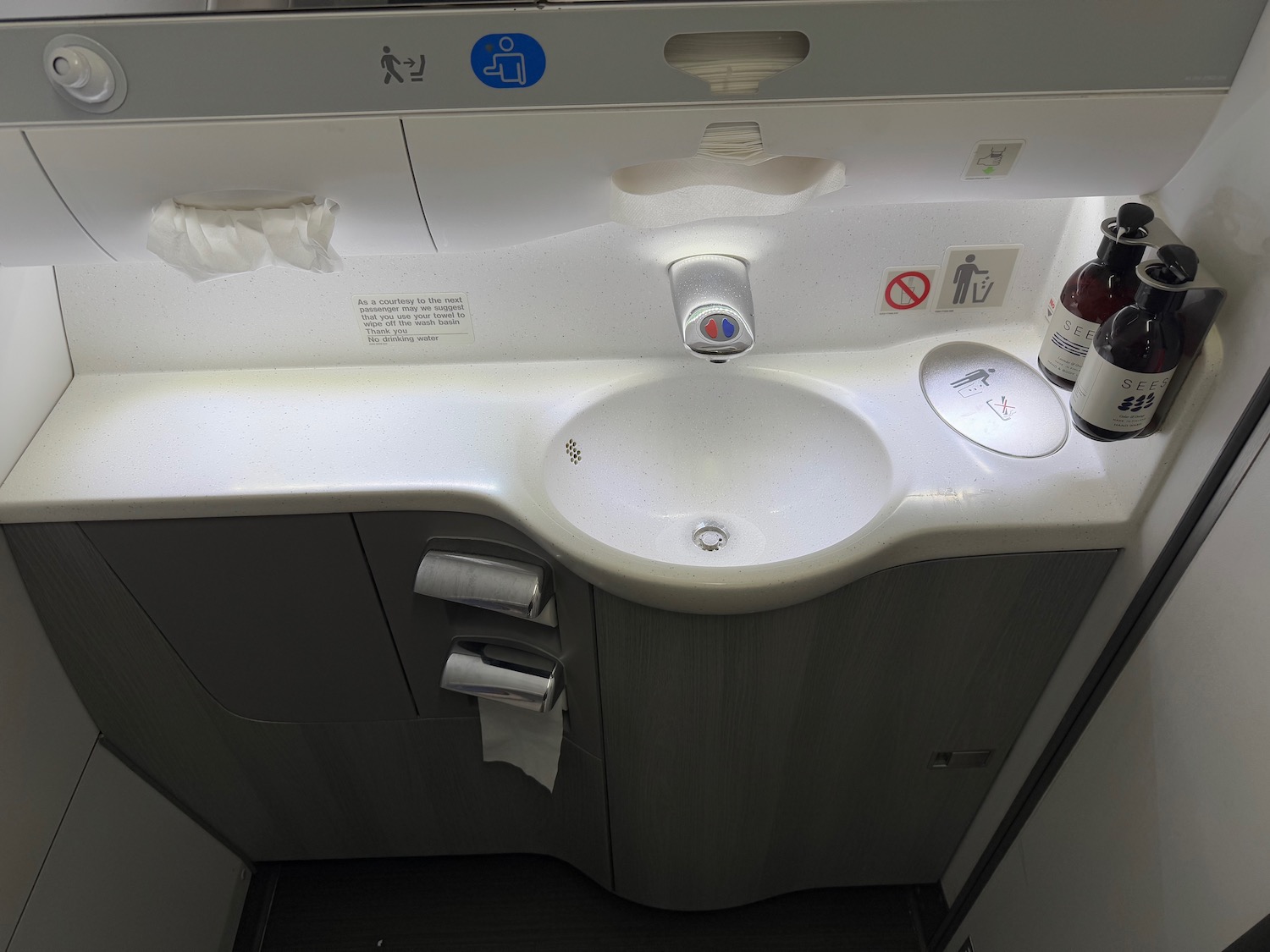 a sink in a bathroom