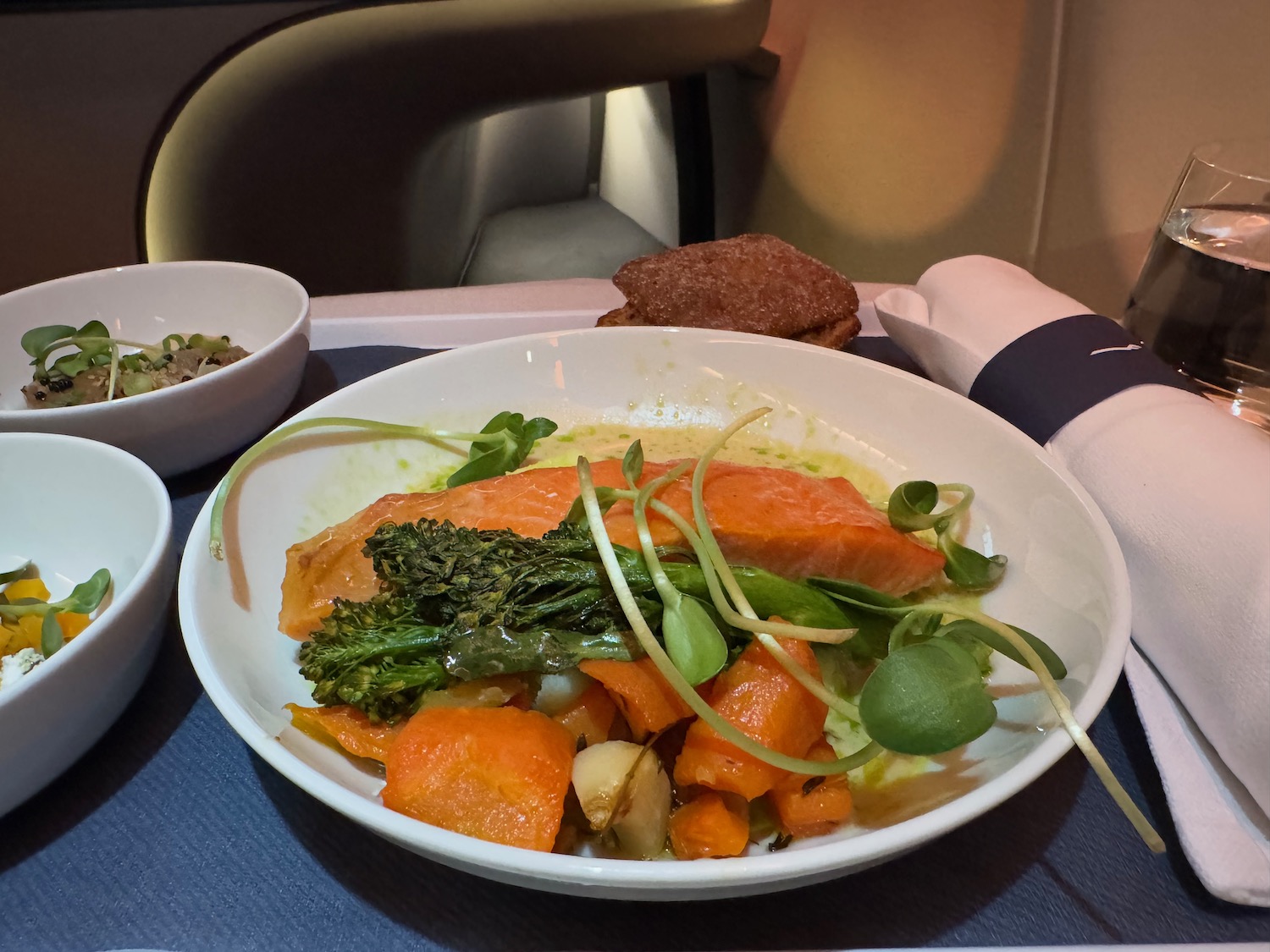 a plate of food on a table
