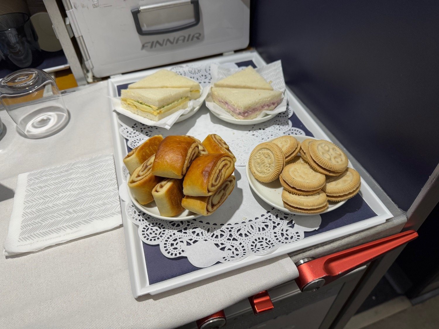 a tray of food on a table