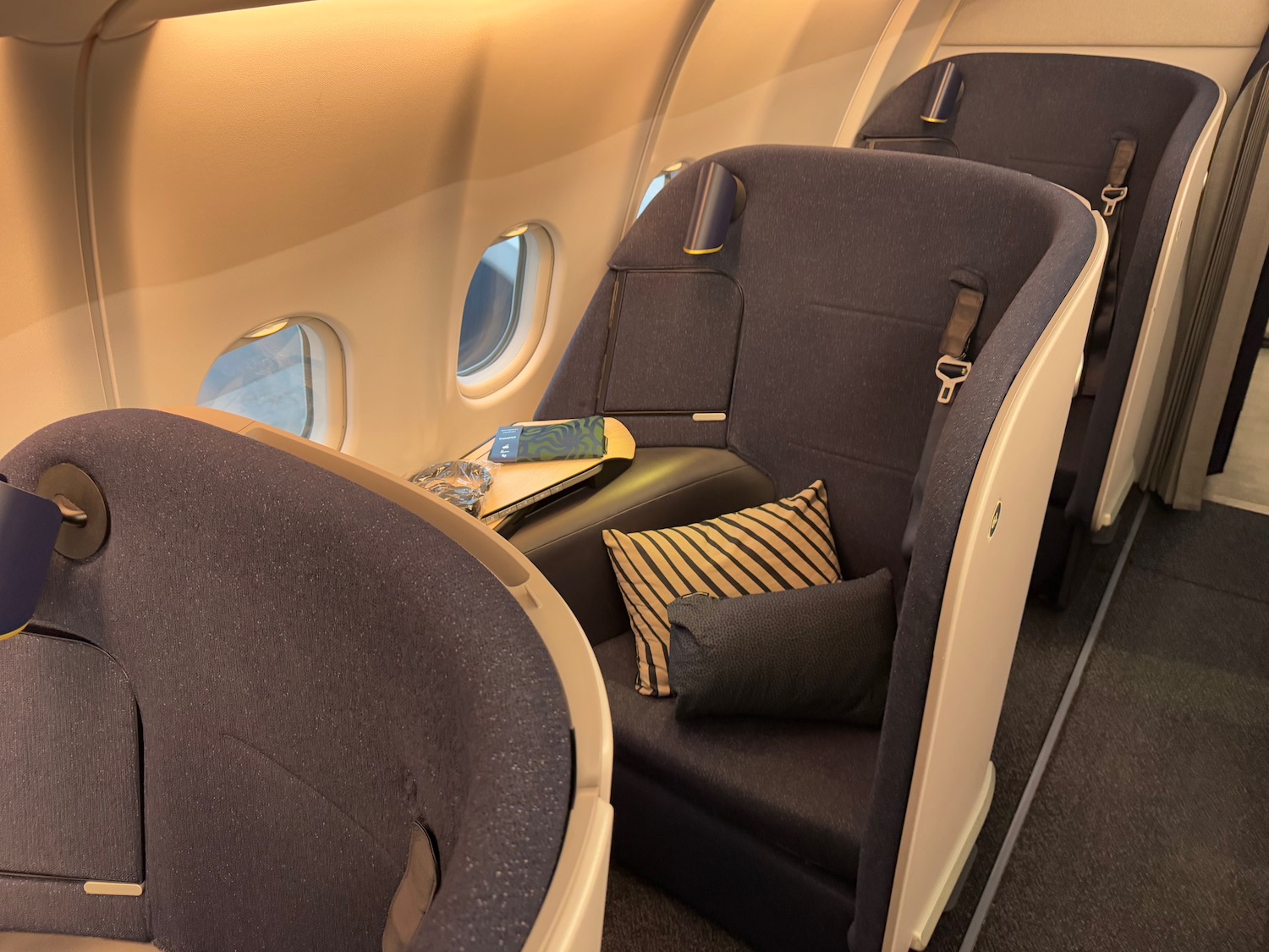 a seat on an airplane