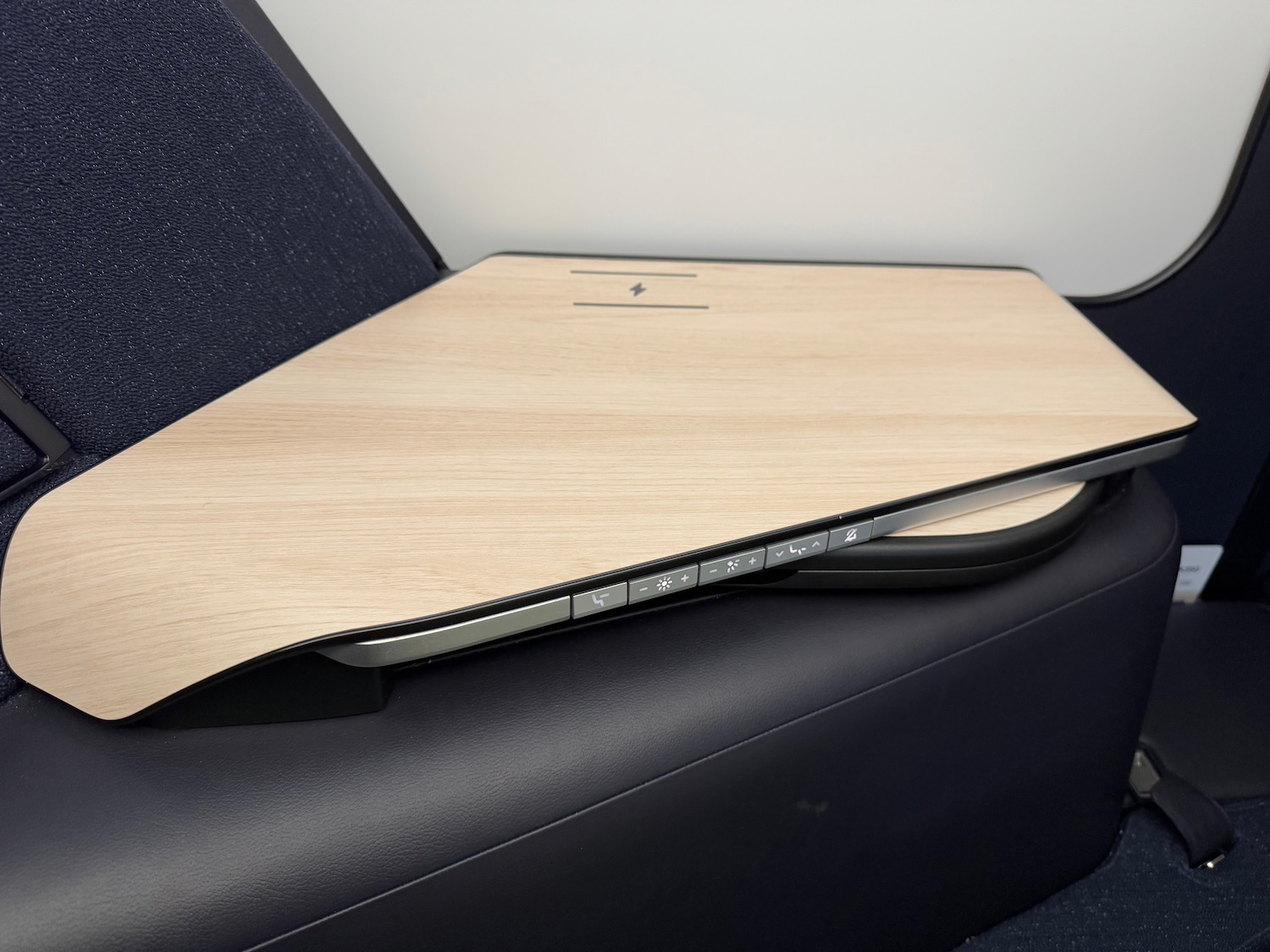 a wooden object on a seat