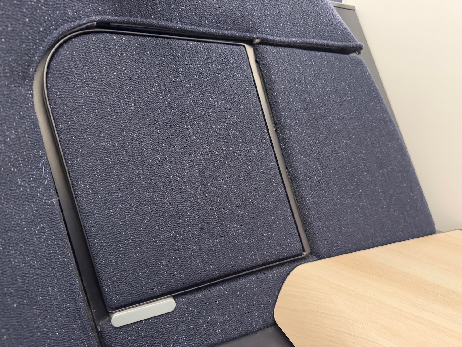 a close up of a seat