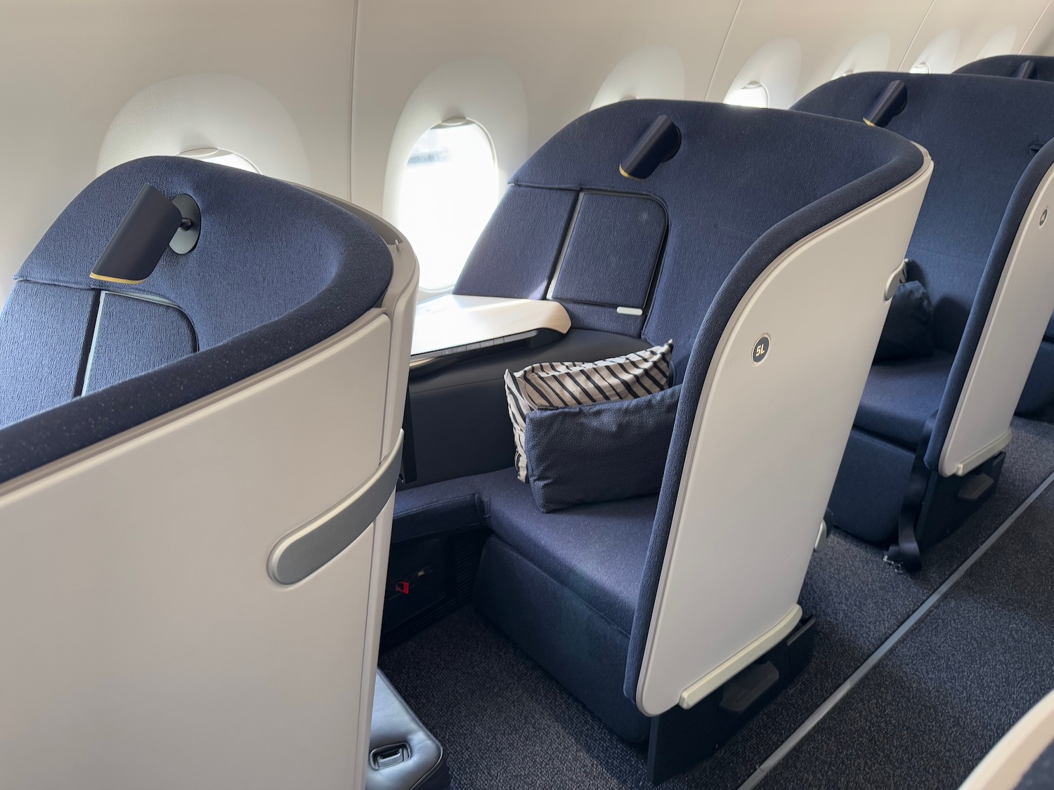 a seat in a plane