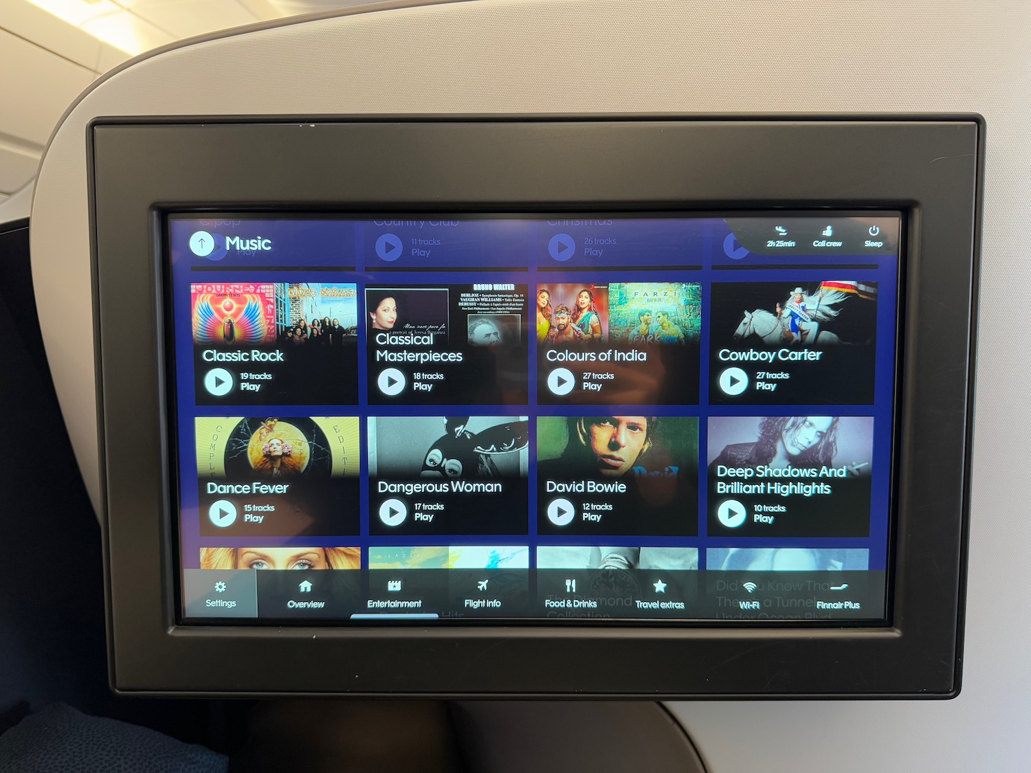 a screen with music on it