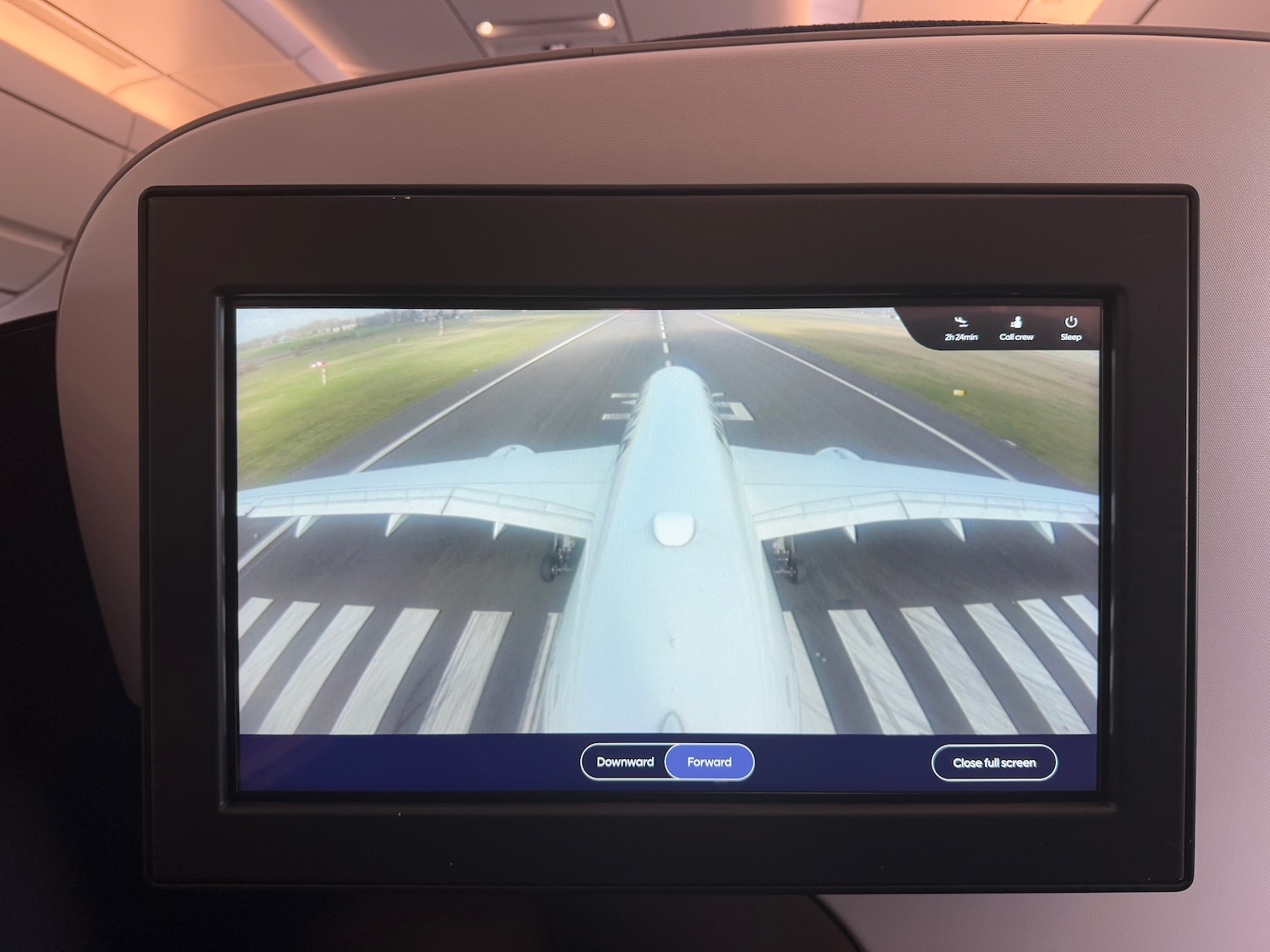 a screen on a plane