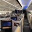 an airplane with rows of monitors