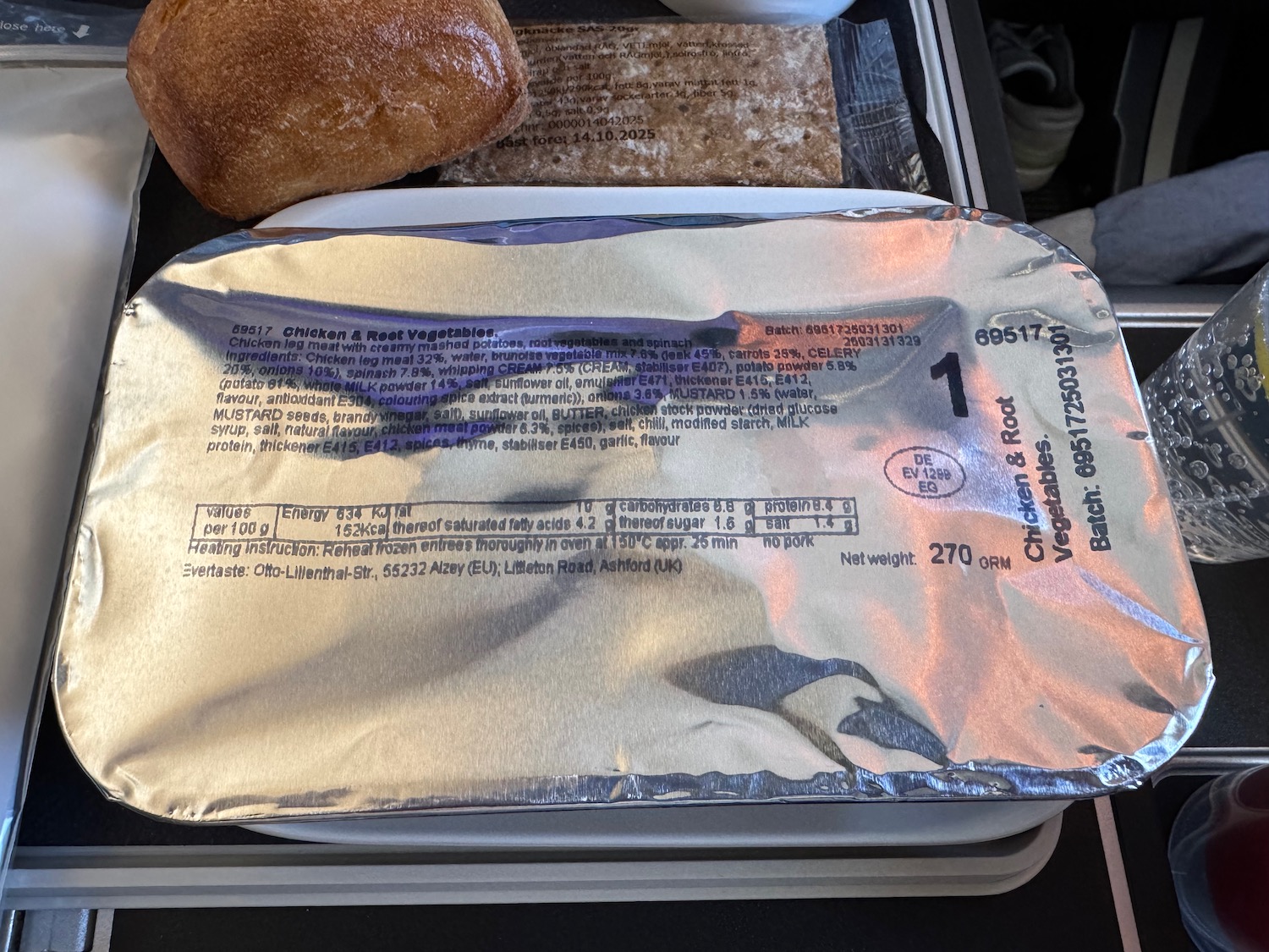 a food in a container