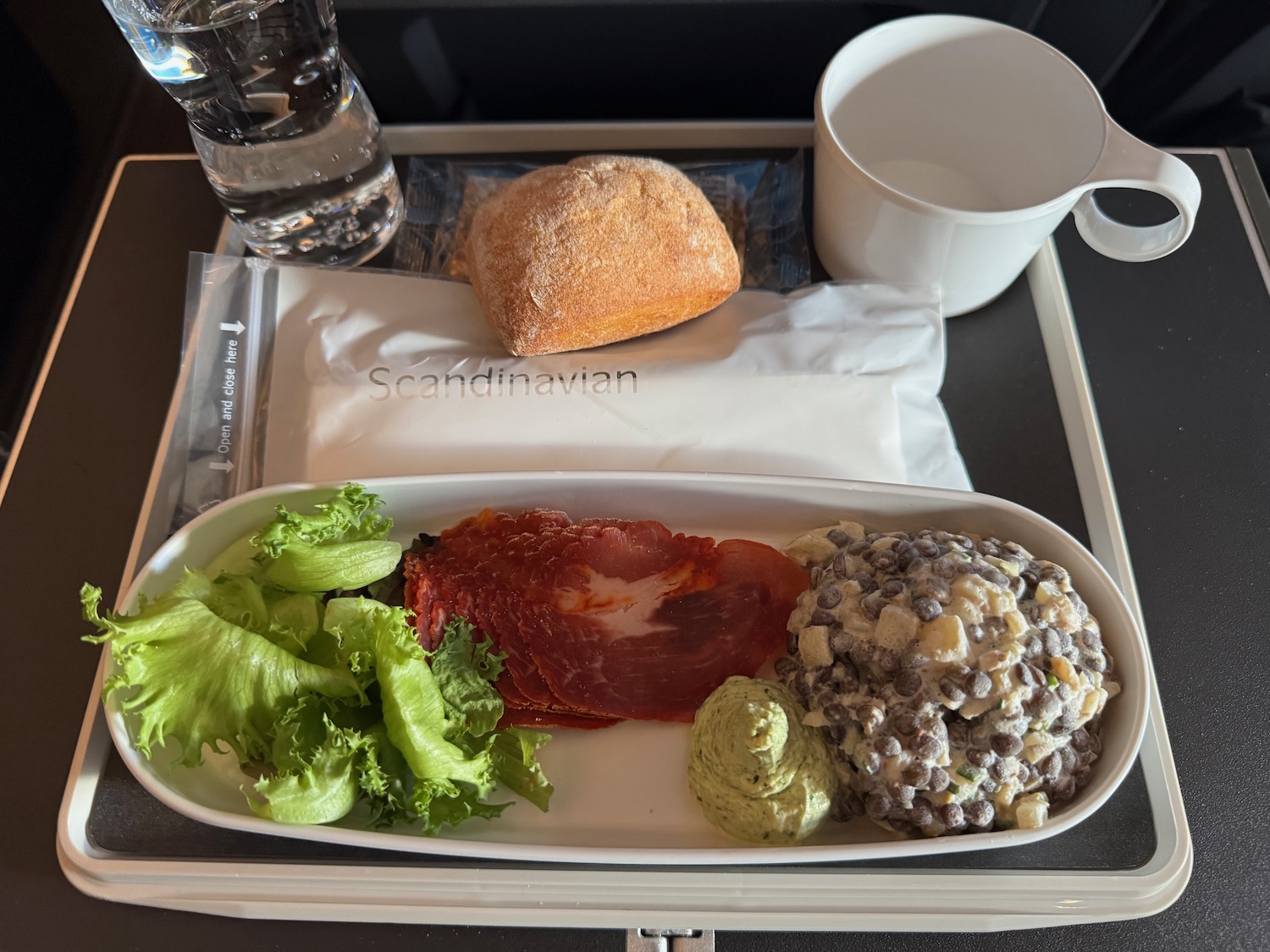 a tray of food on a tray