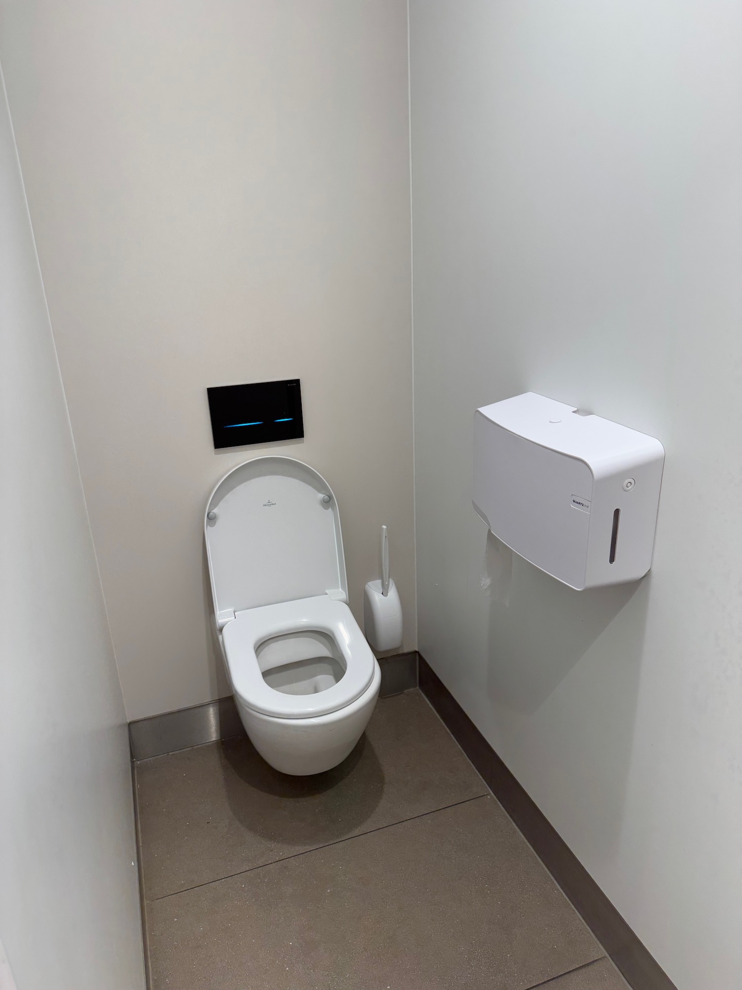 a toilet in a bathroom