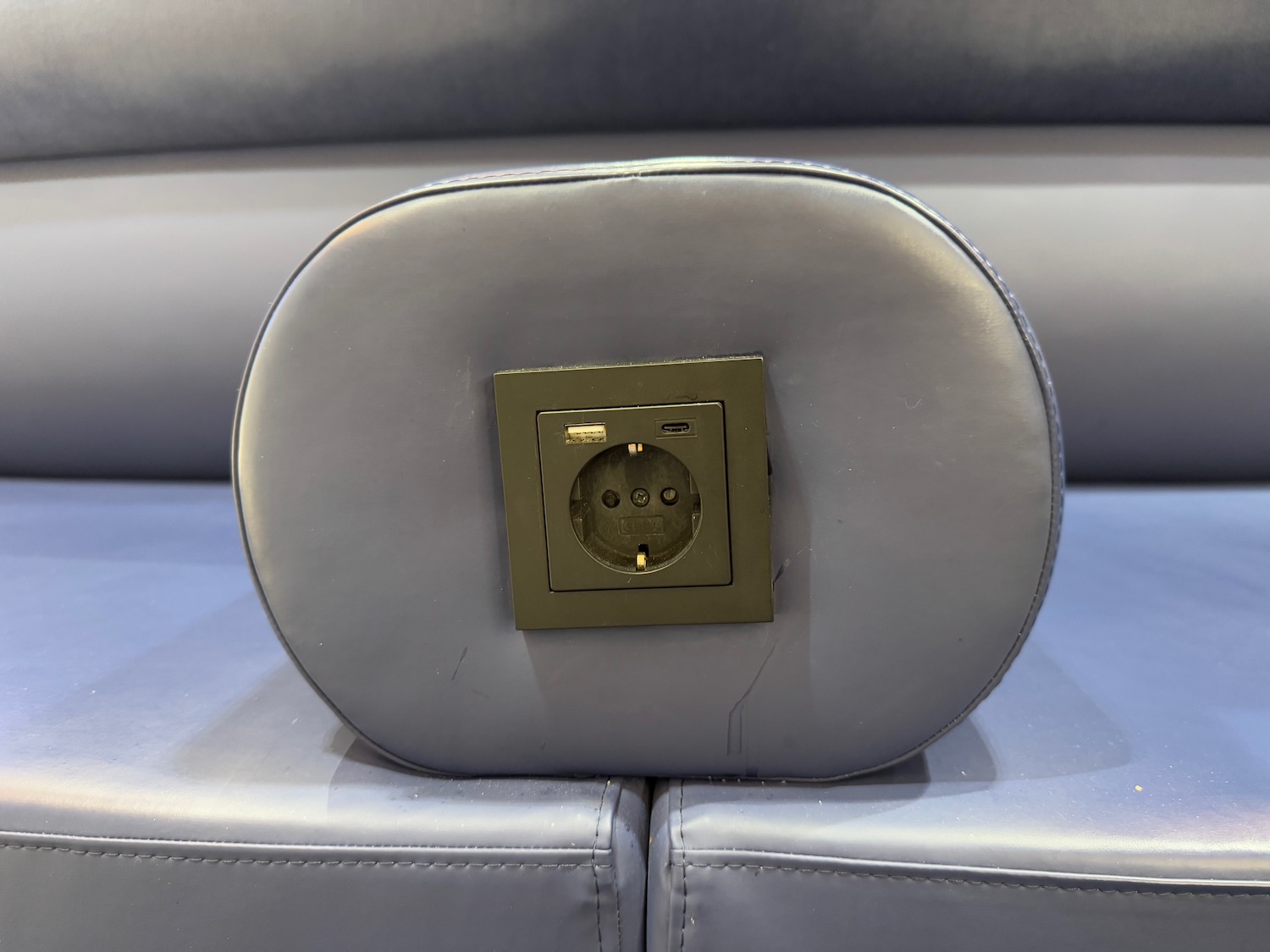 a close up of a power outlet
