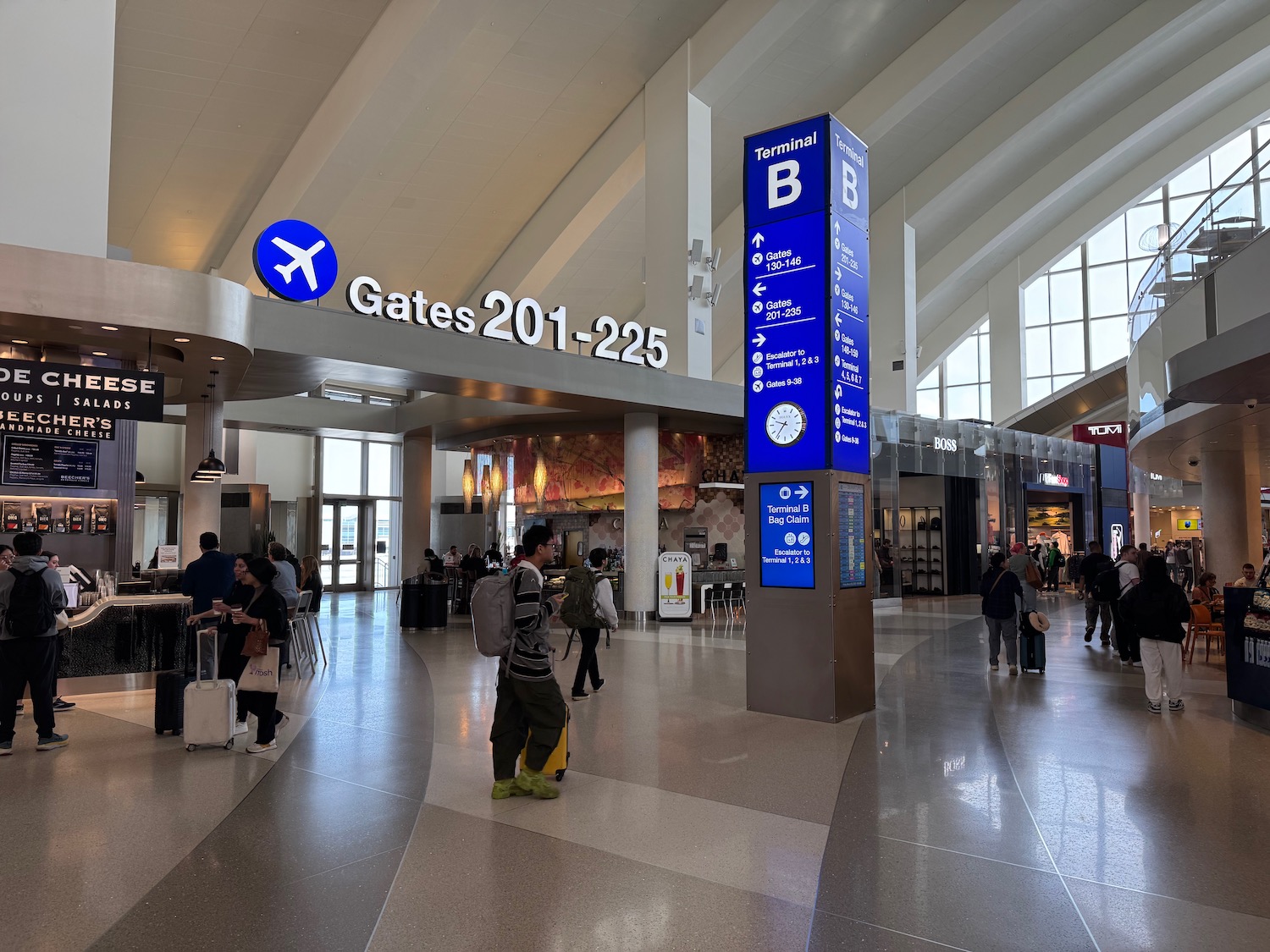 people walking in a terminal