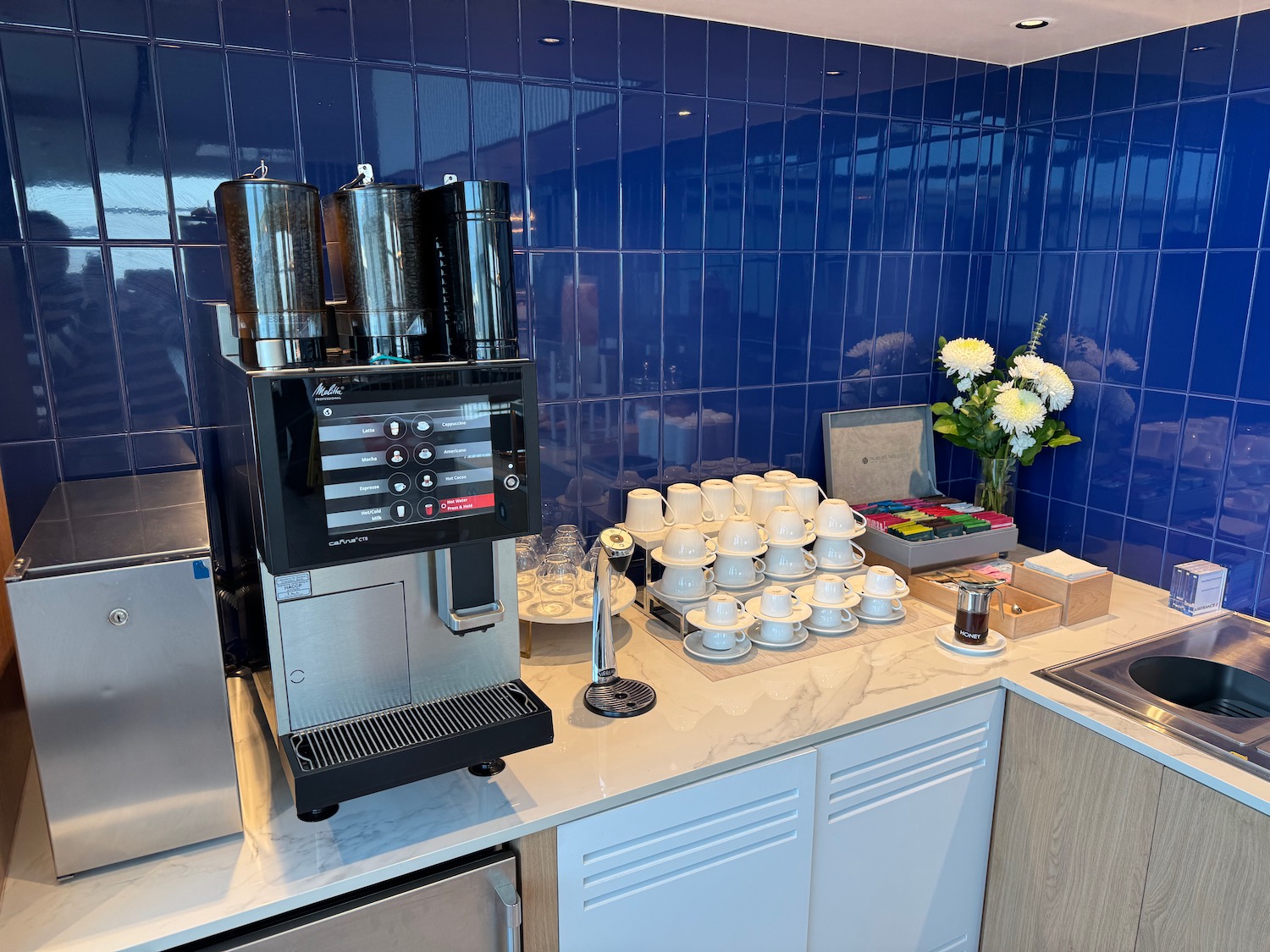 a coffee machine on a counter