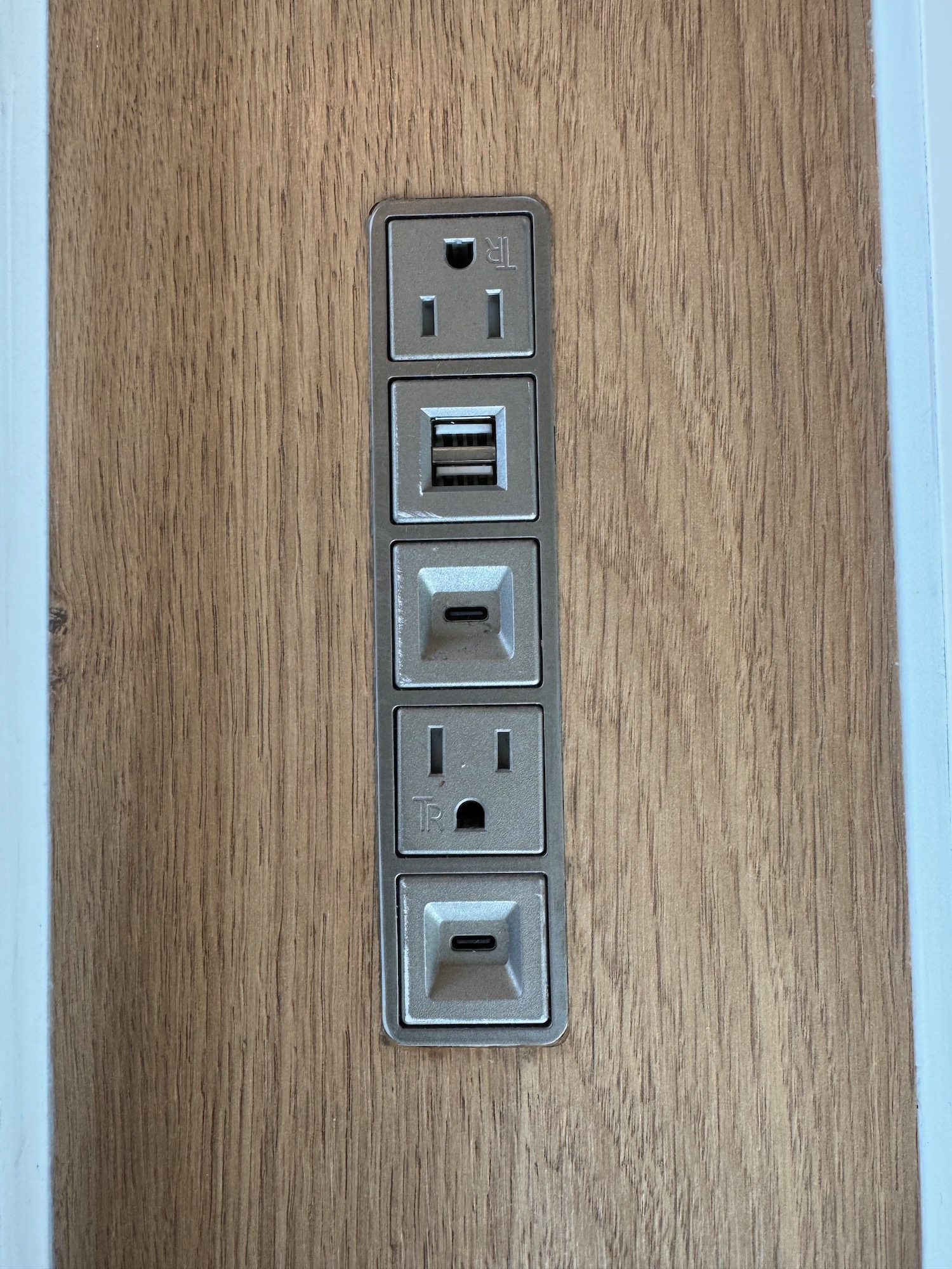 a wall outlet with multiple outlets