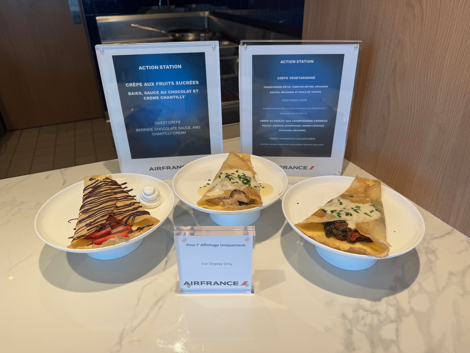 a group of plates of food on a table