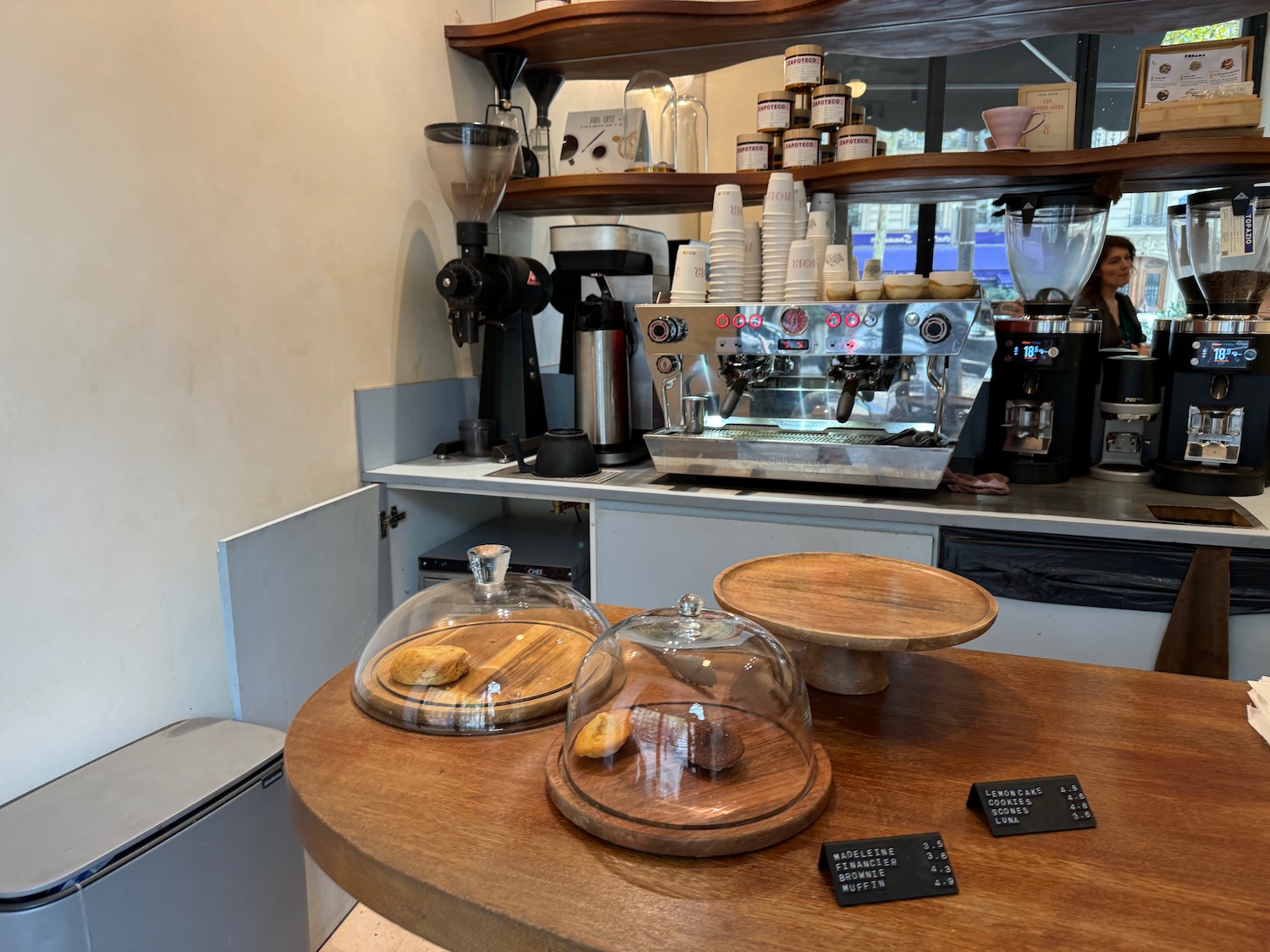a coffee machine and a counter with a counter and a counter with a coffee maker